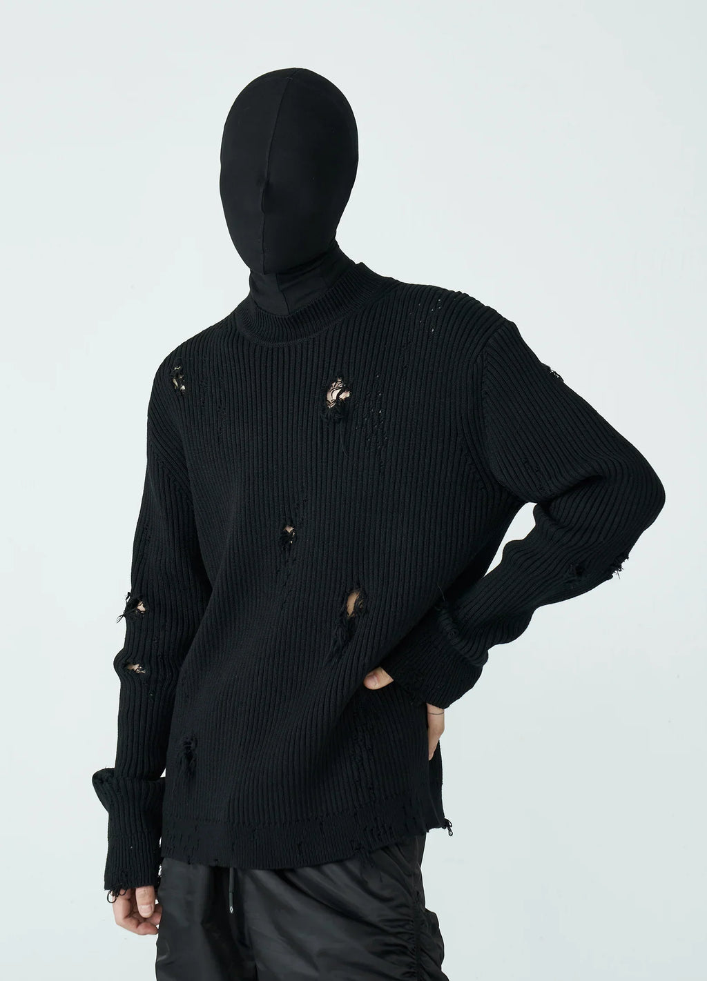 22FW Frayed Harmony Knit Sweater