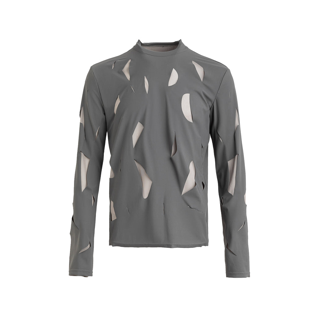 24FW Mesh Distress Tee