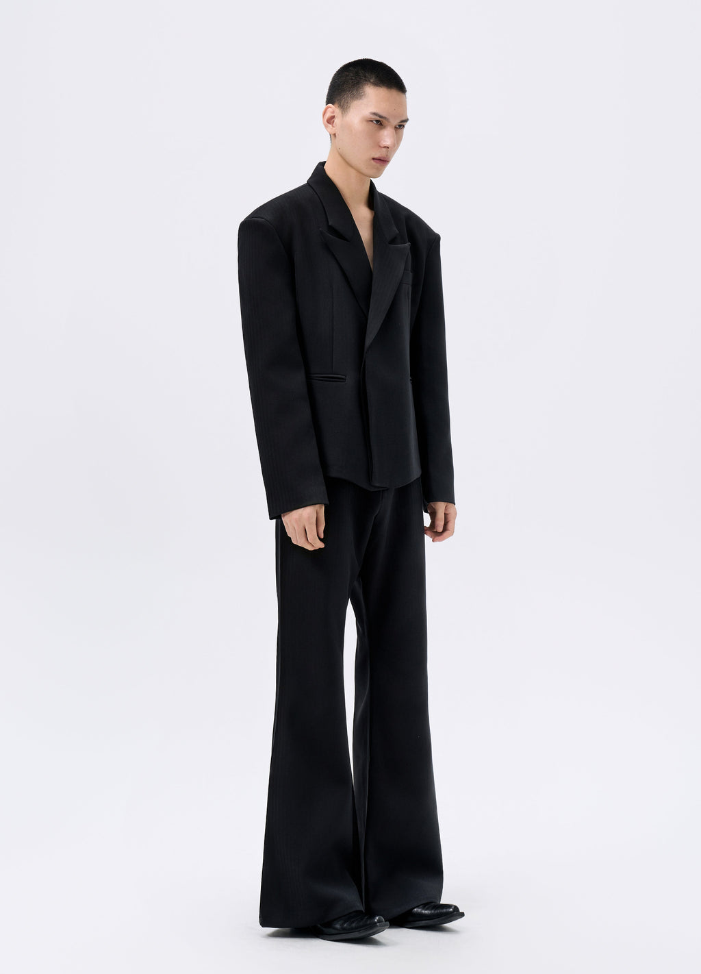 25FW HERRINGBONE HOURGLASS BLAZER