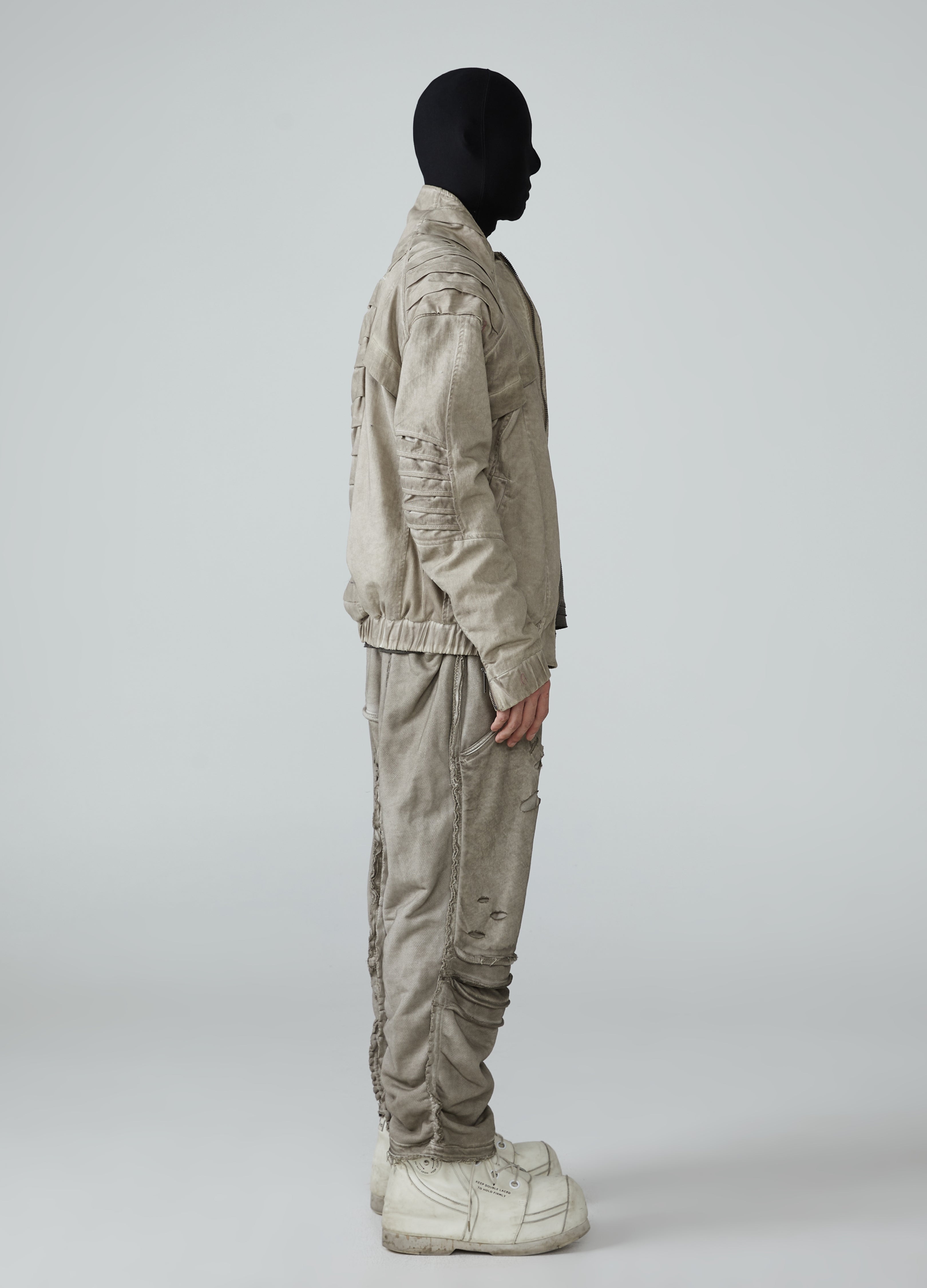 Wasteland Spliced Distressed Short Jacket