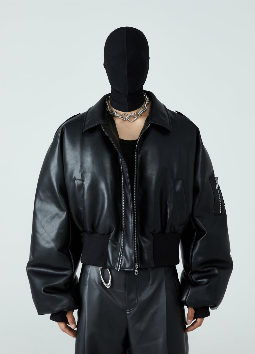 23FW Guardian PU Leather Down Jacket