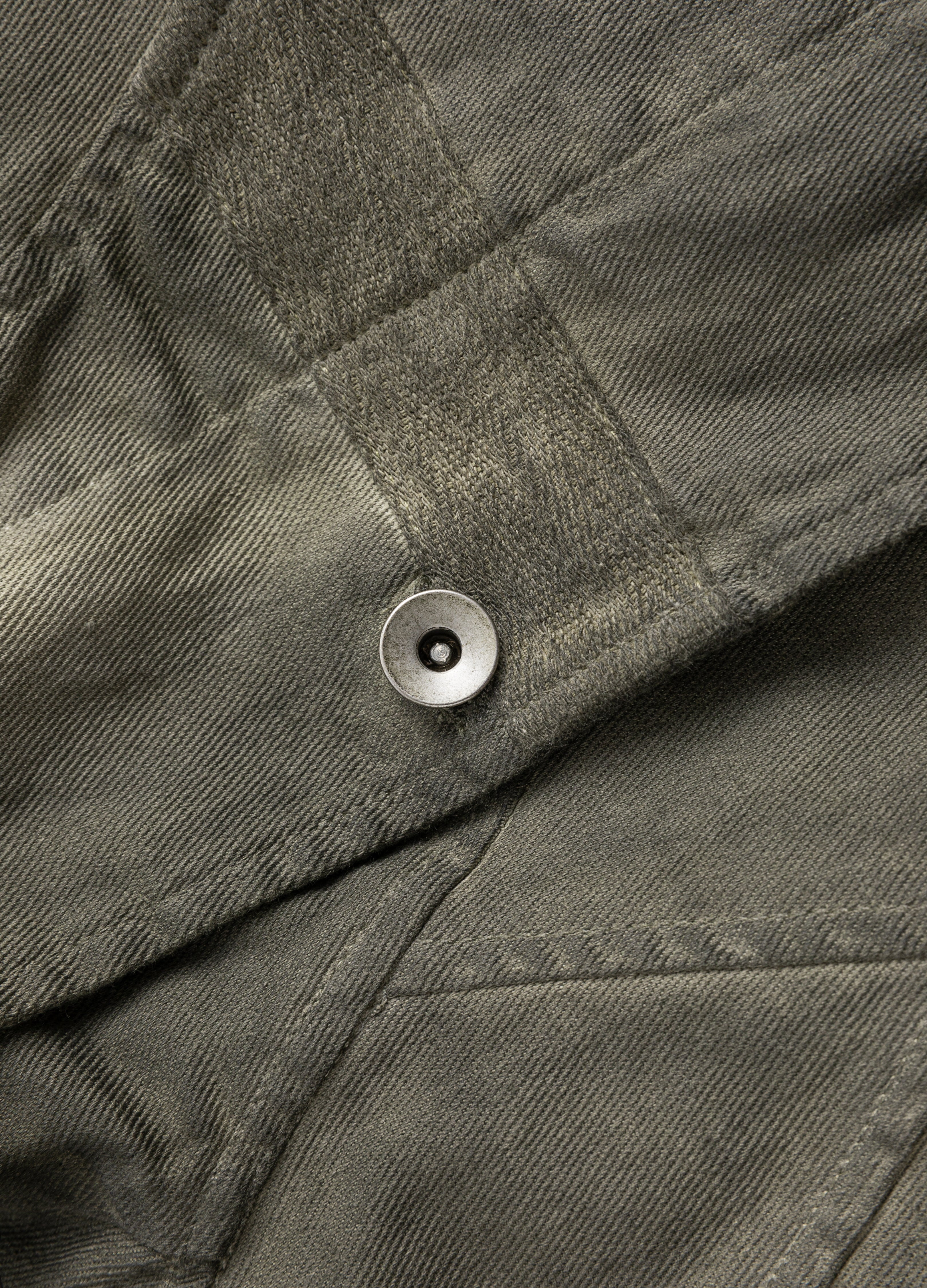 Wasteland Washed Distressed Denim Work Jacket