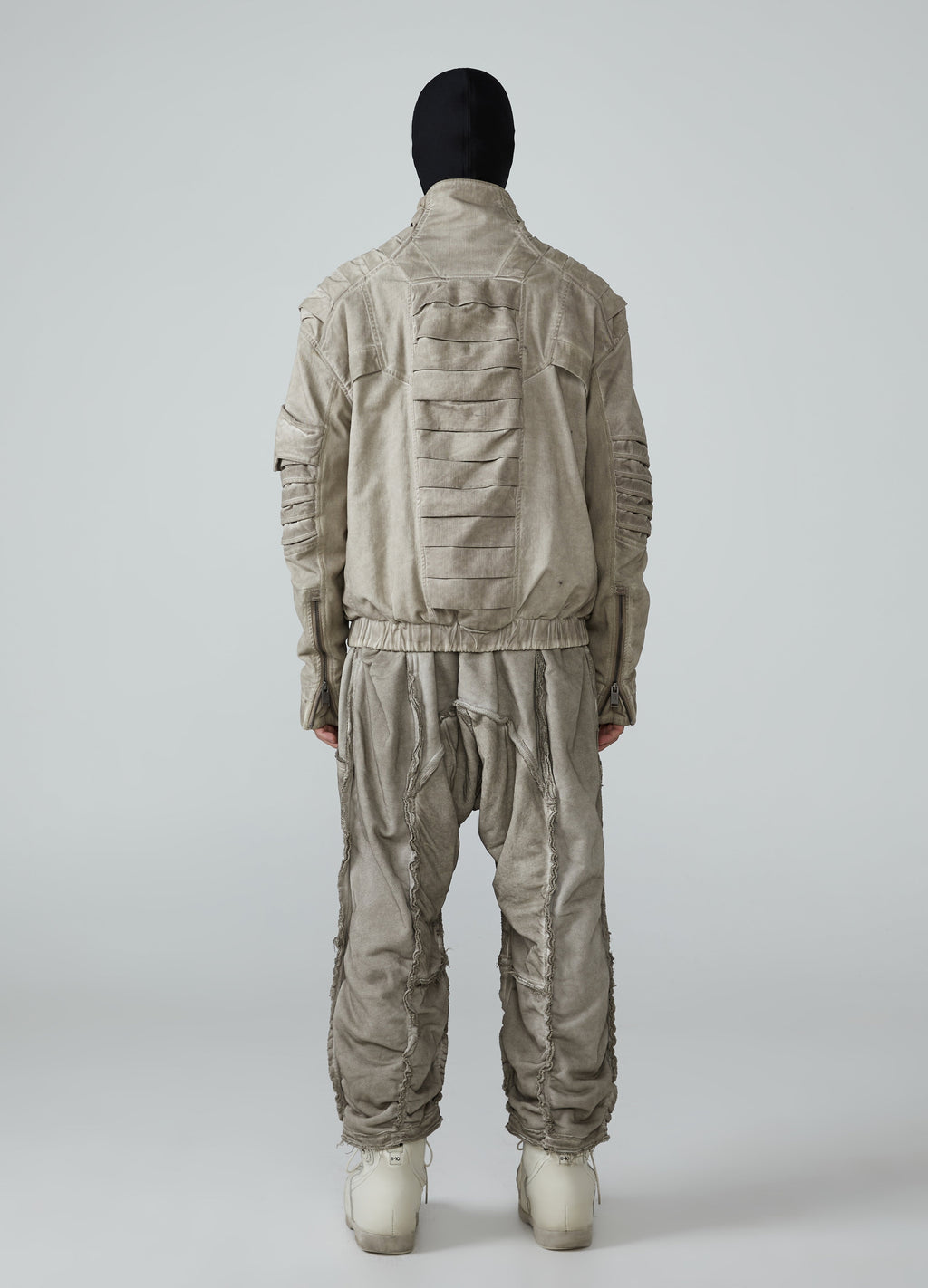 Wasteland Spliced Distressed Short Jacket