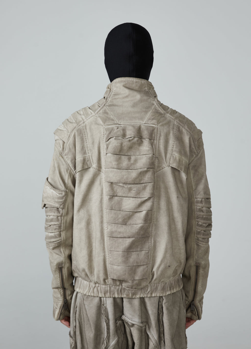 Wasteland Spliced Distressed Short Jacket