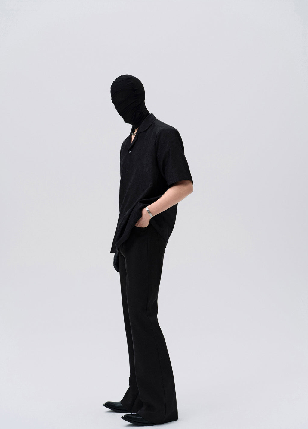 25SS STEALTH LINE A CUT TROUSERS