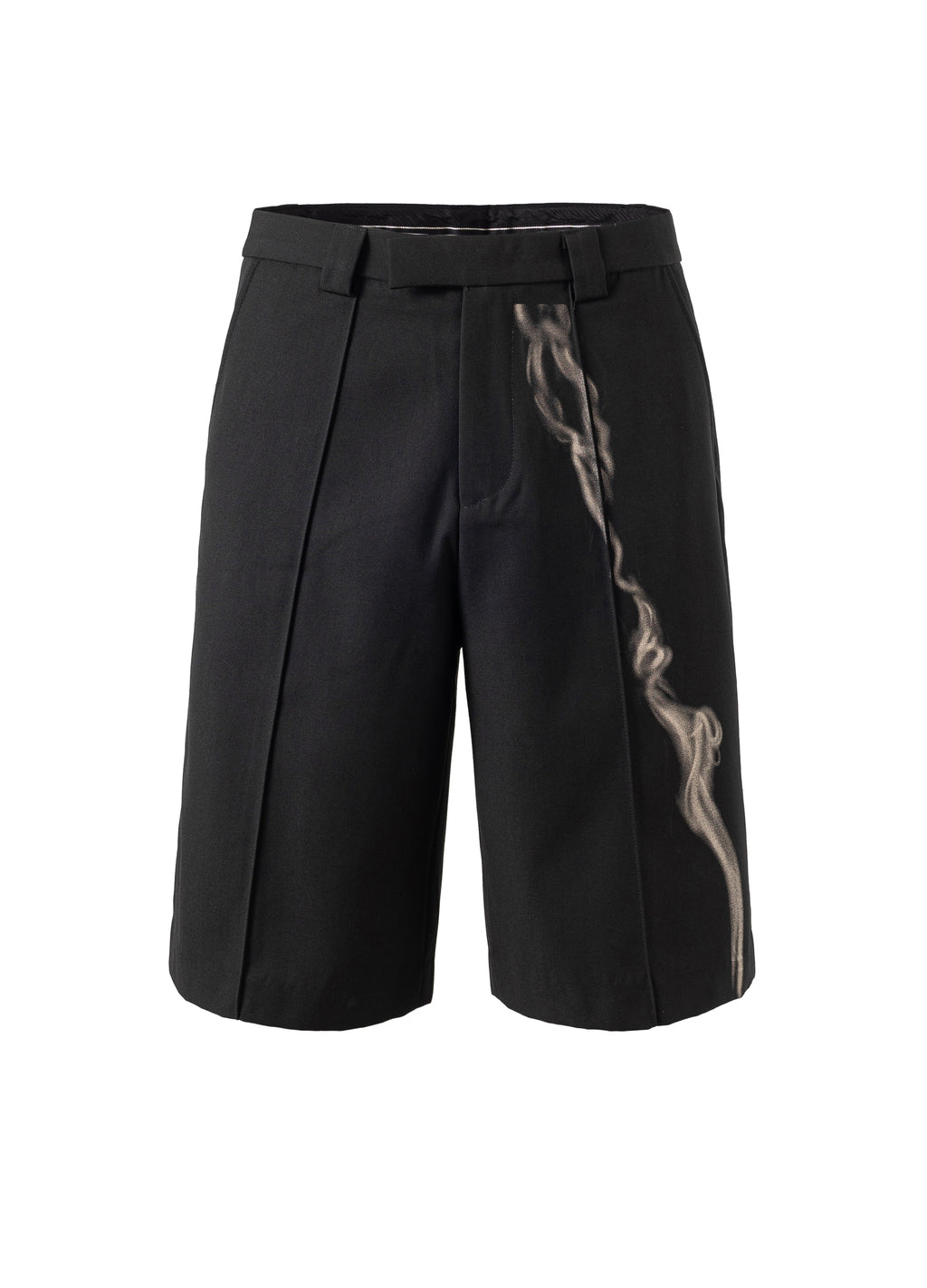 25SS TOBACCO PRINT WOOL SHORTS