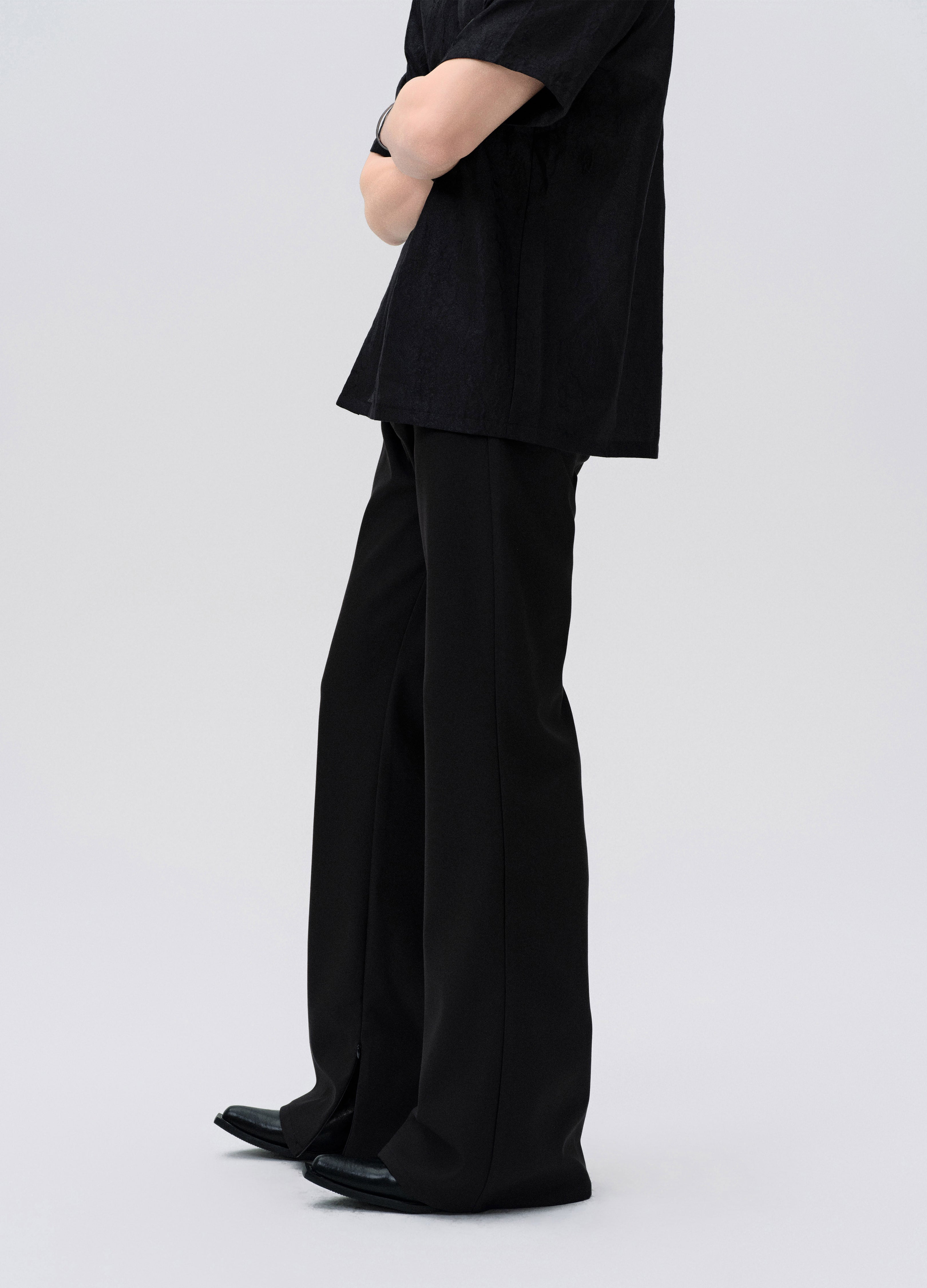 25SS STEALTH LINE A CUT TROUSERS