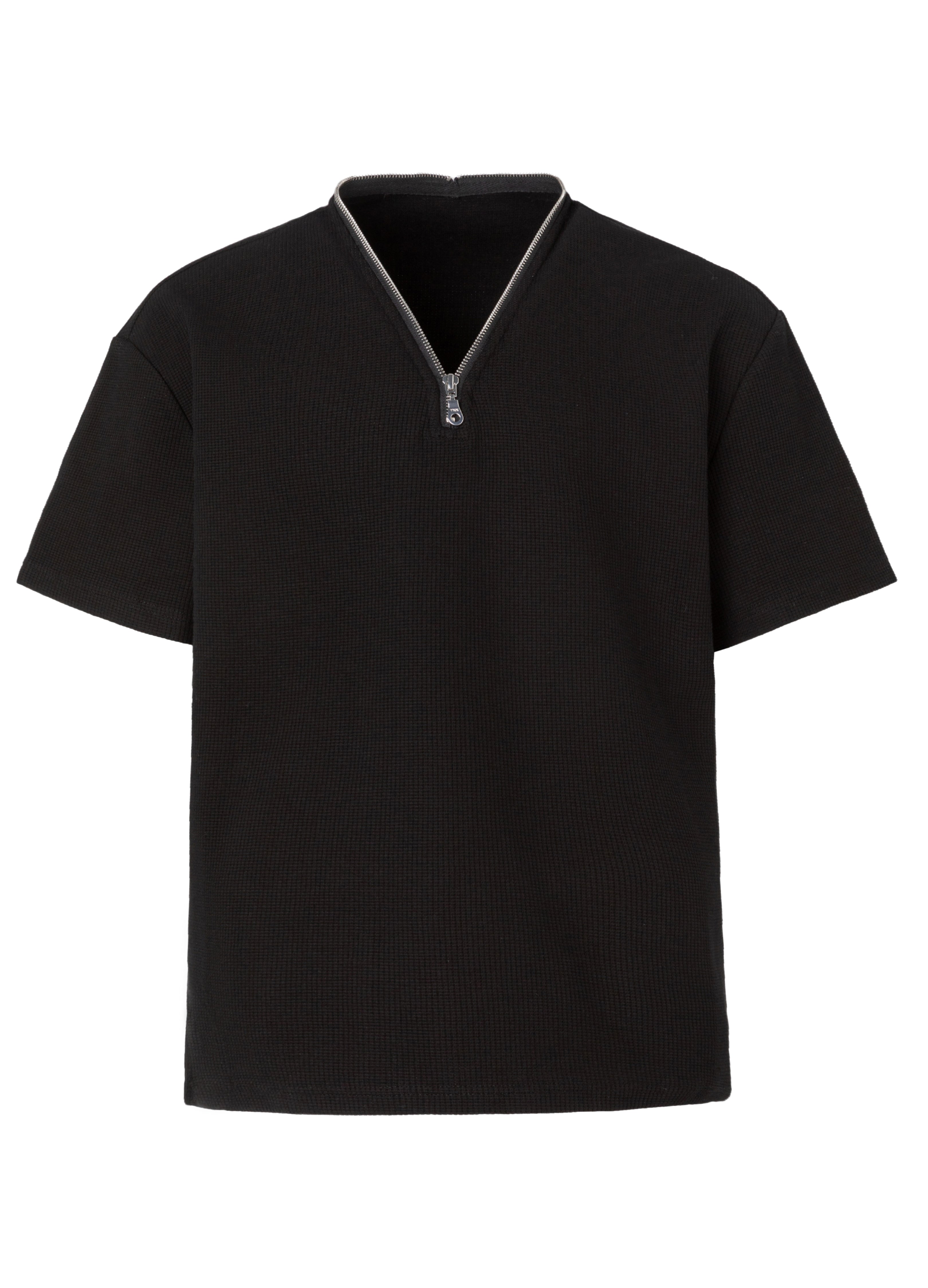 WAFFLE ZIP FUNCTIONAL TEE
