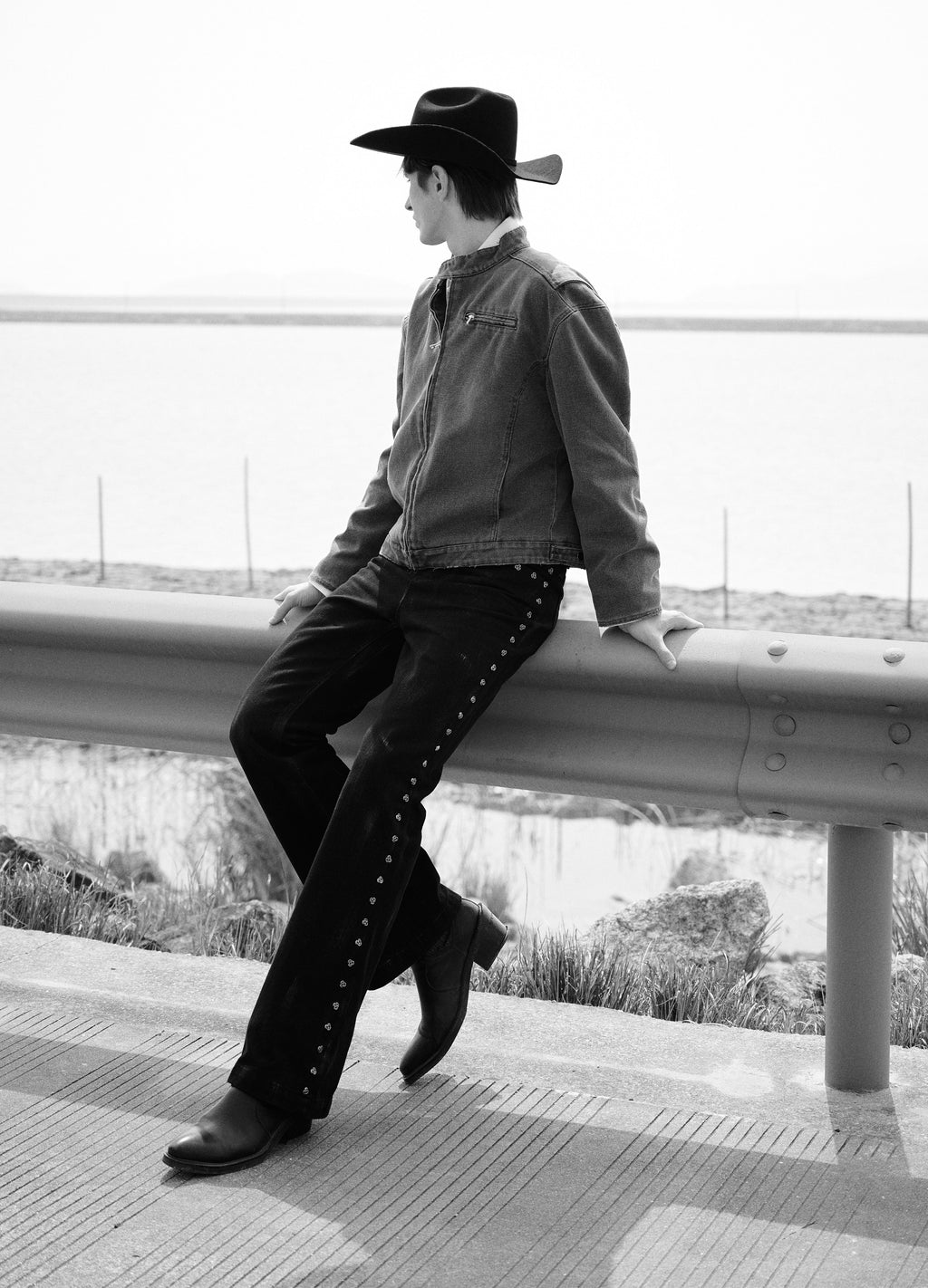 25SS DP PARADIS x REART COBBLE WASH BIKER JACKET