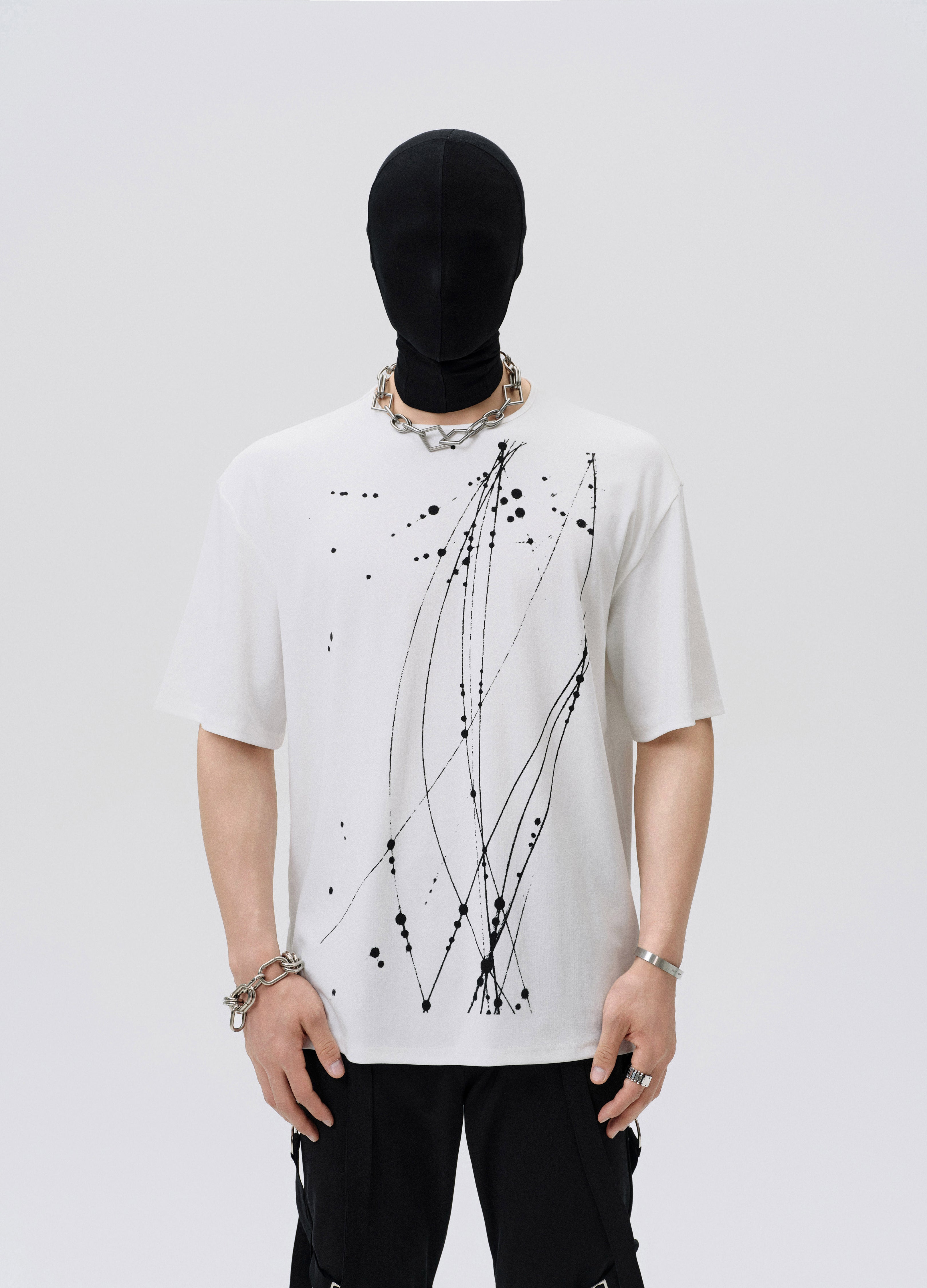 25SS INKED CHAOS MESH TEE