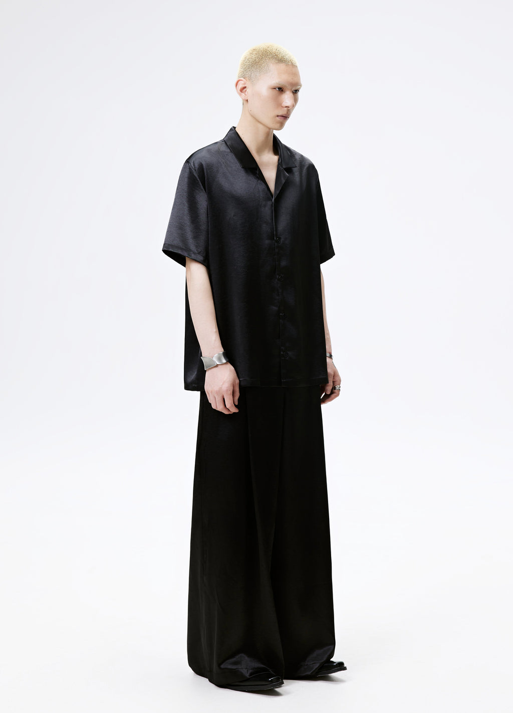 25SS SATIN FLOW WIDE PANTS