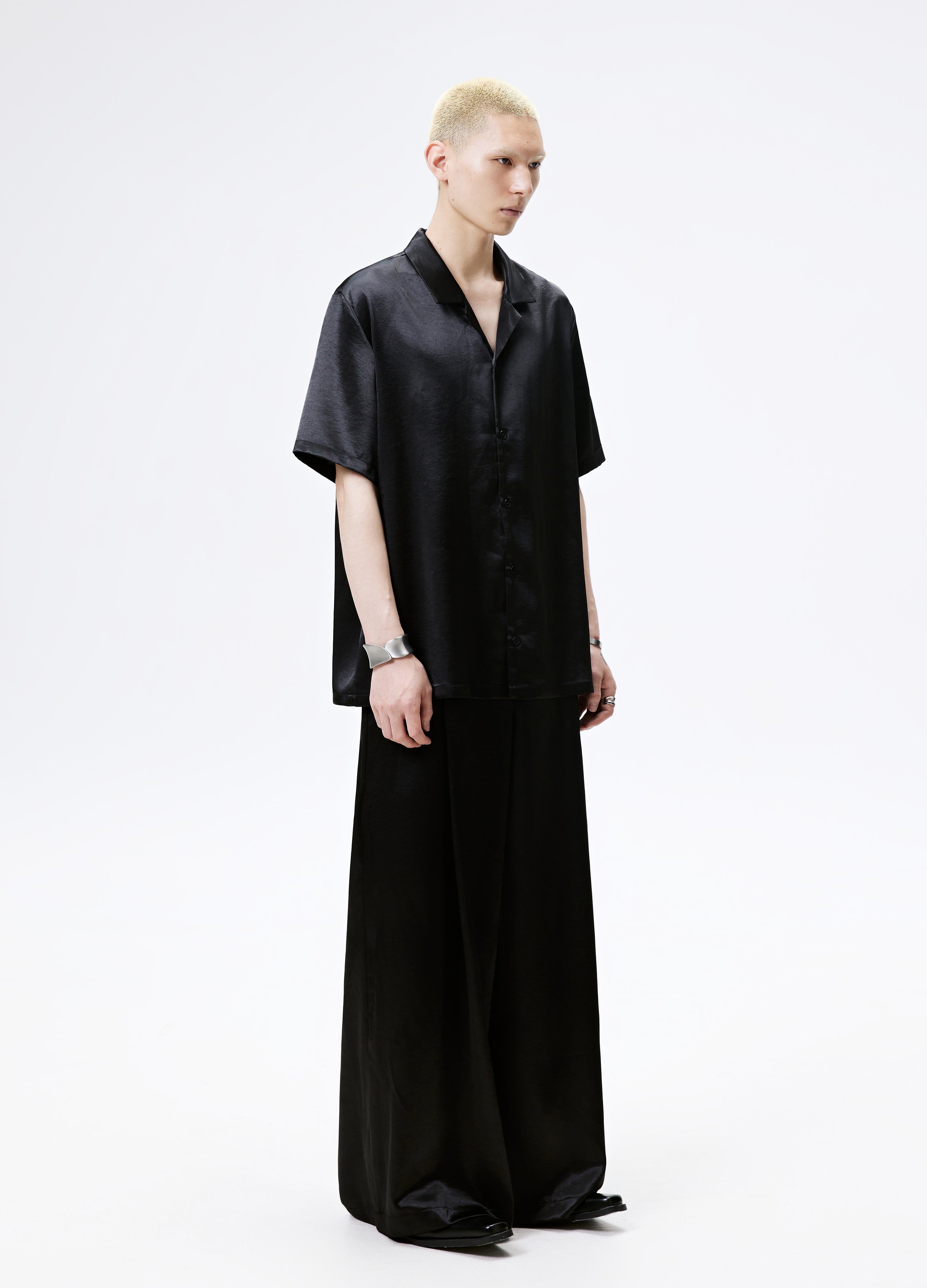 25SS SATIN FLOW WIDE PANTS