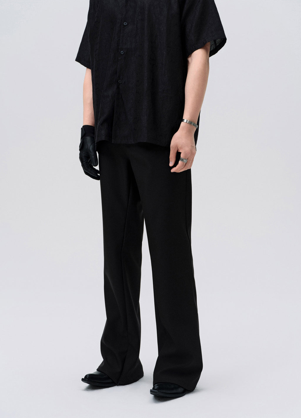 25SS STEALTH LINE A CUT TROUSERS