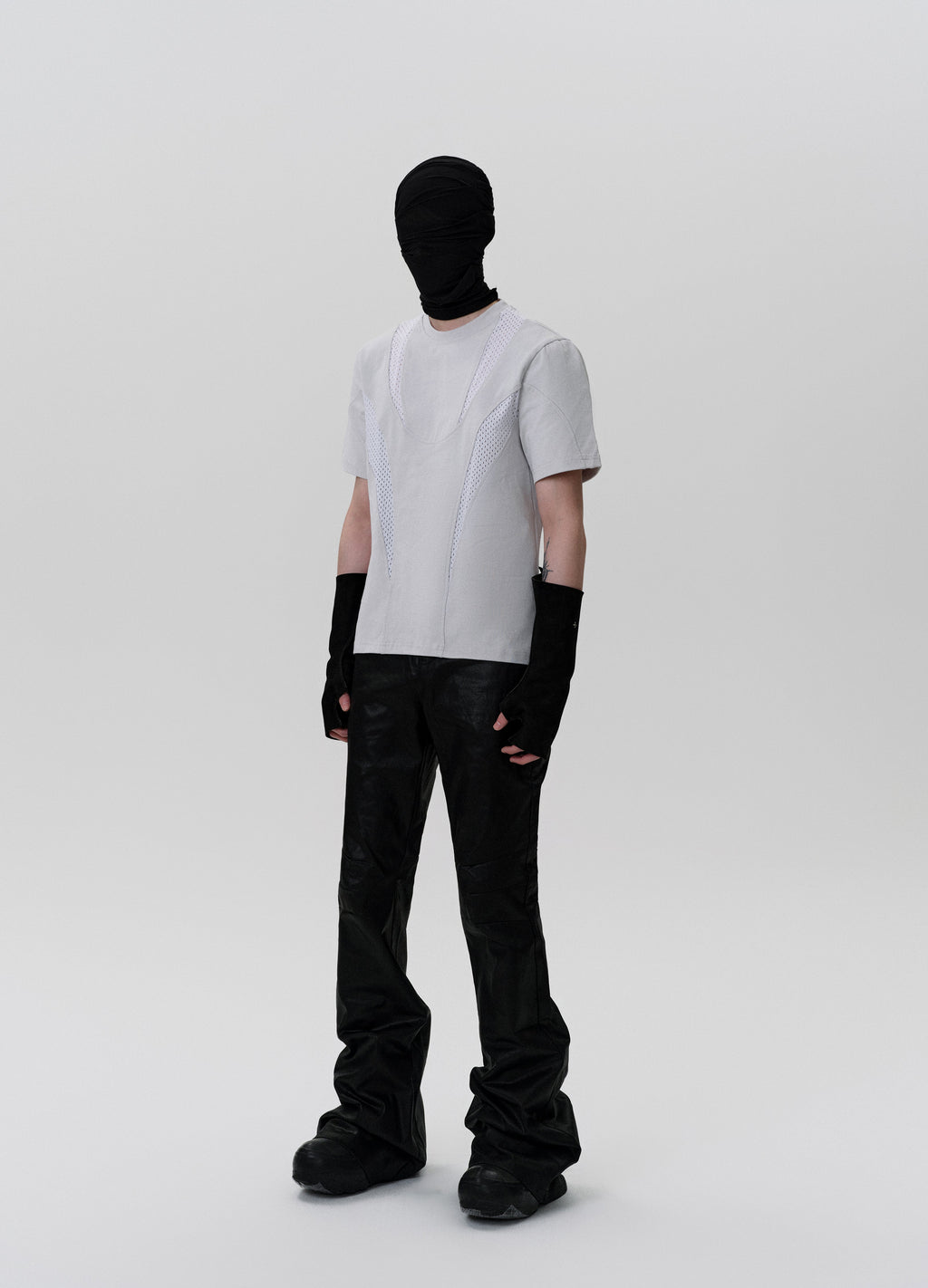 25SS MESH-PANEL TECH TEE