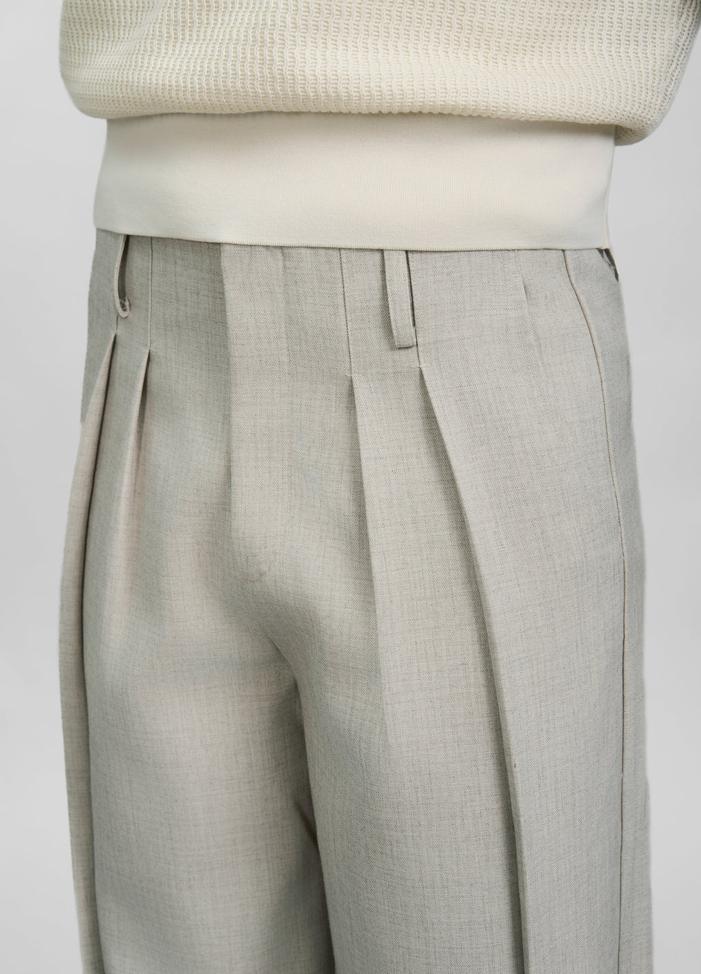 HOLLYWOOD SAGE PLEAT TROUSERS