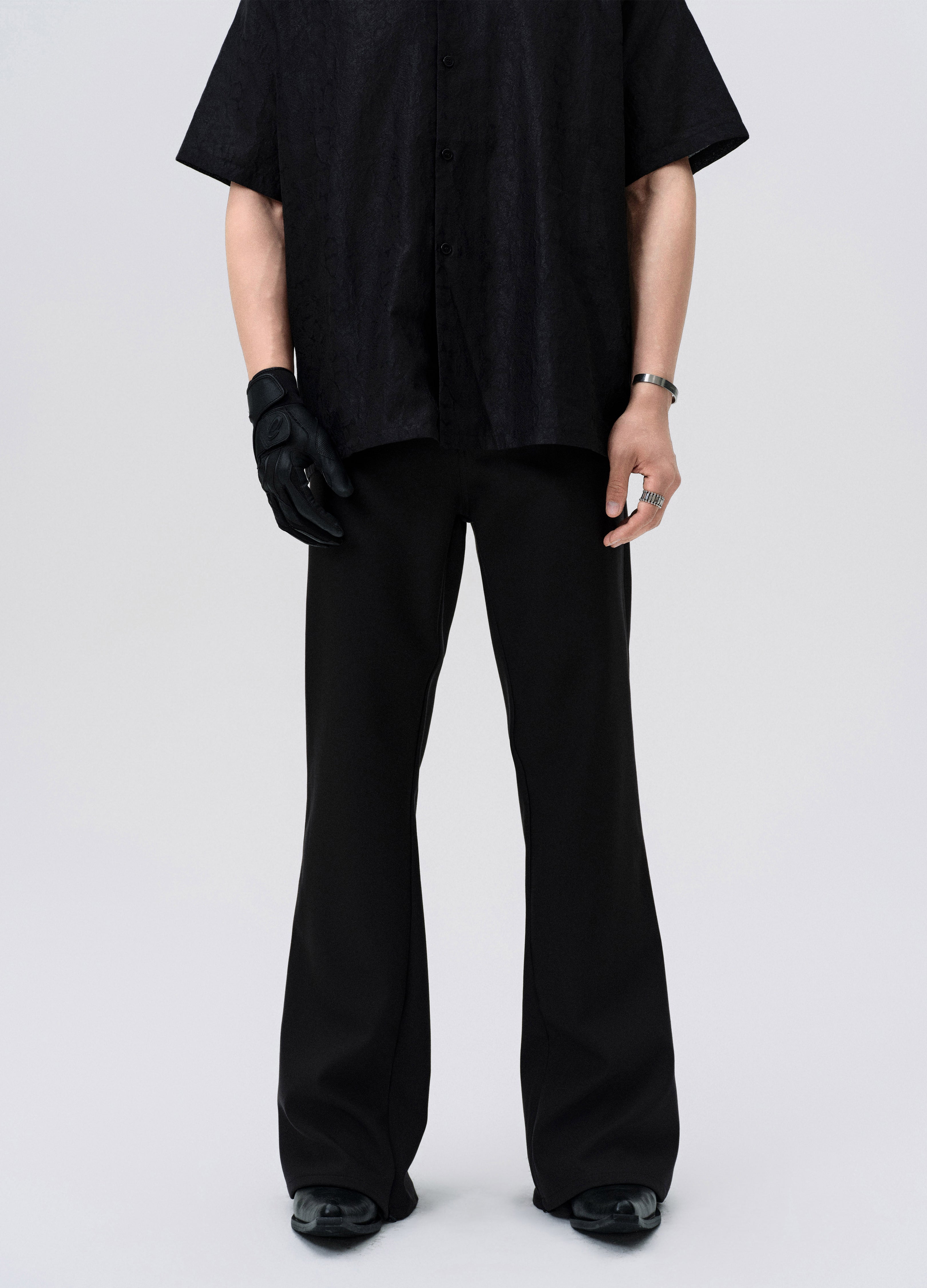 25SS STEALTH LINE A CUT TROUSERS