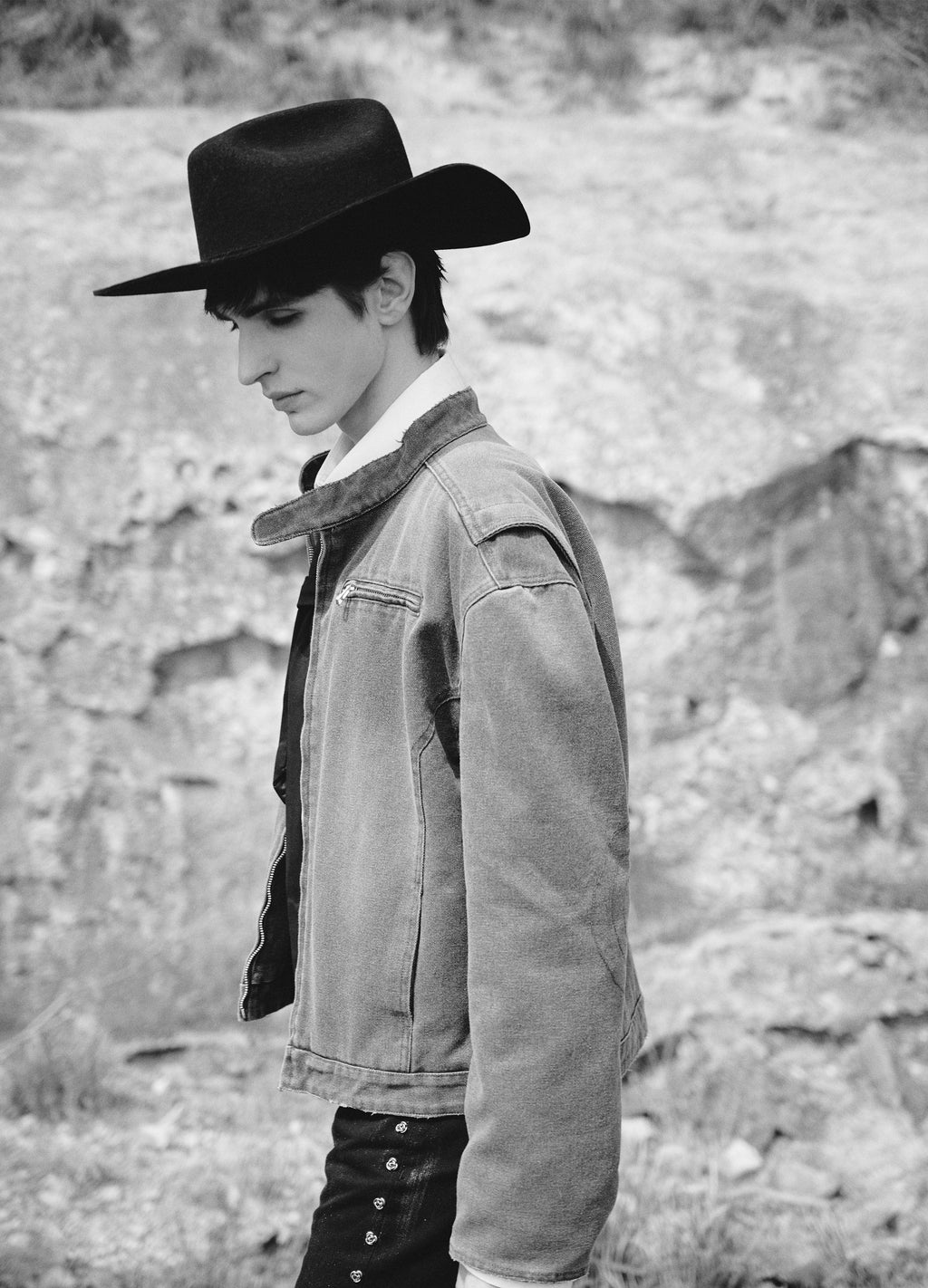 25SS DP PARADIS x REART COBBLE WASH BIKER JACKET