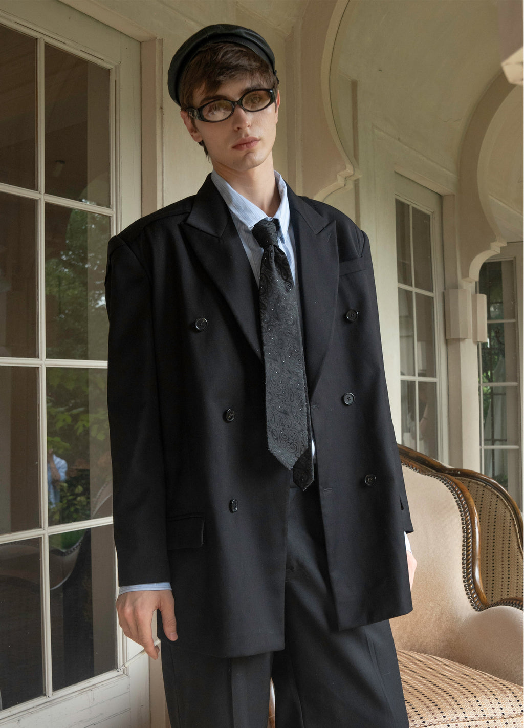 DECONSTRUCT PEAK LAPEL BLAZER