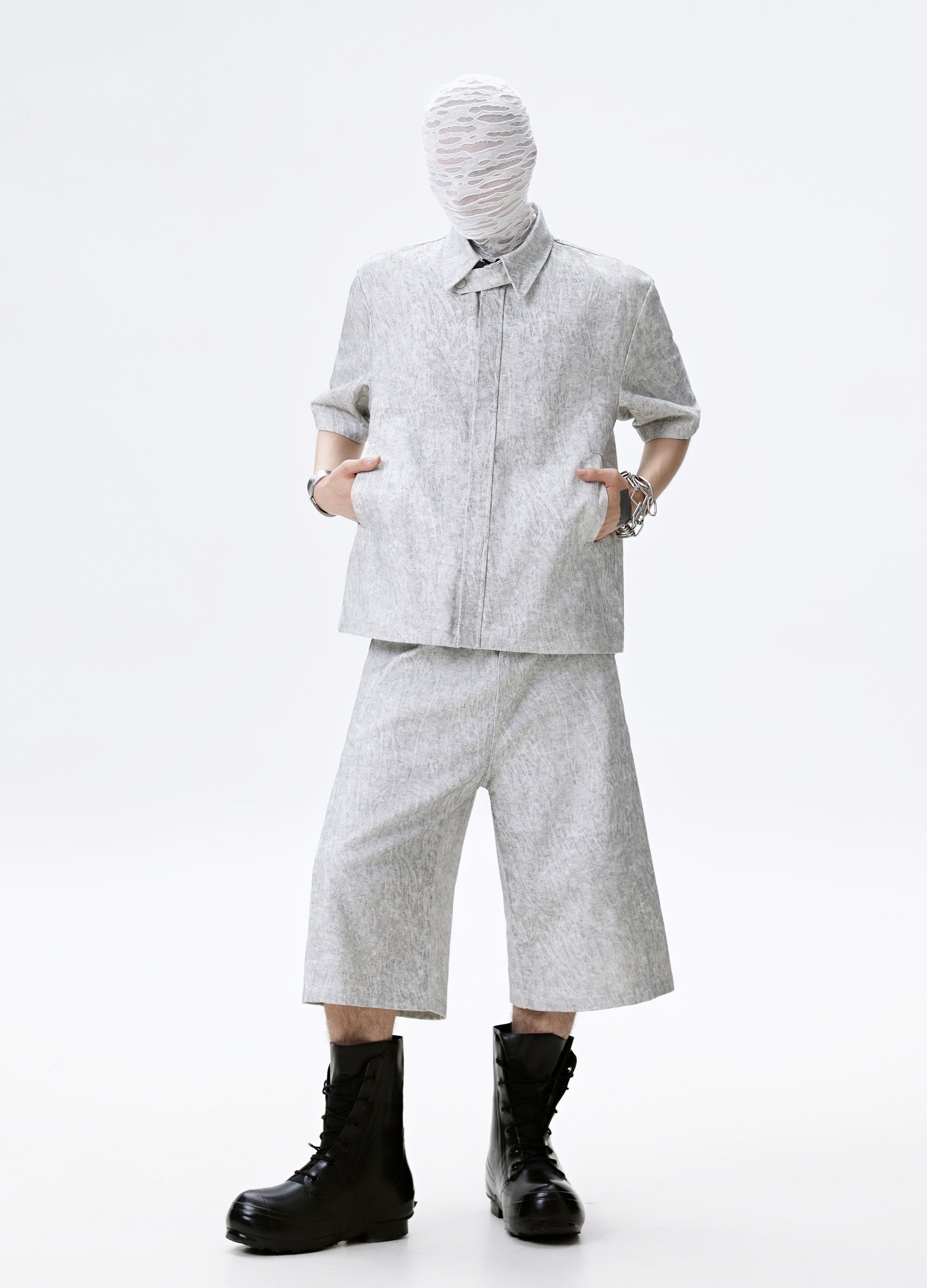 25SS GREYBARK WIDE LEG SHORTS