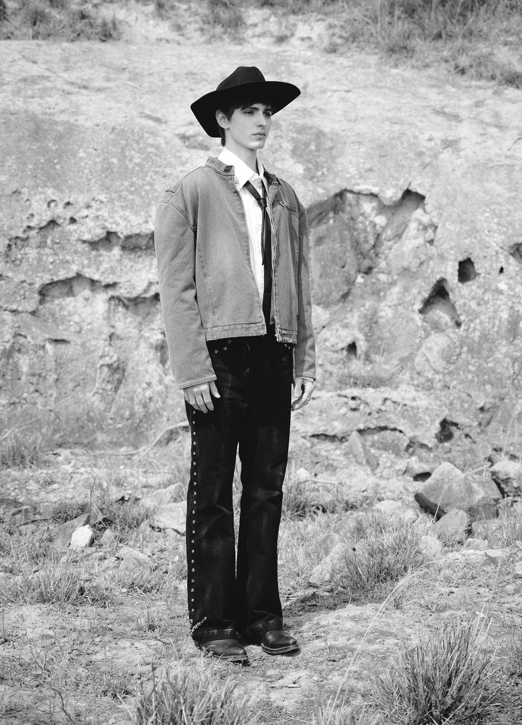 25SS DP PARADIS x REART COBBLE WASH BIKER JACKET