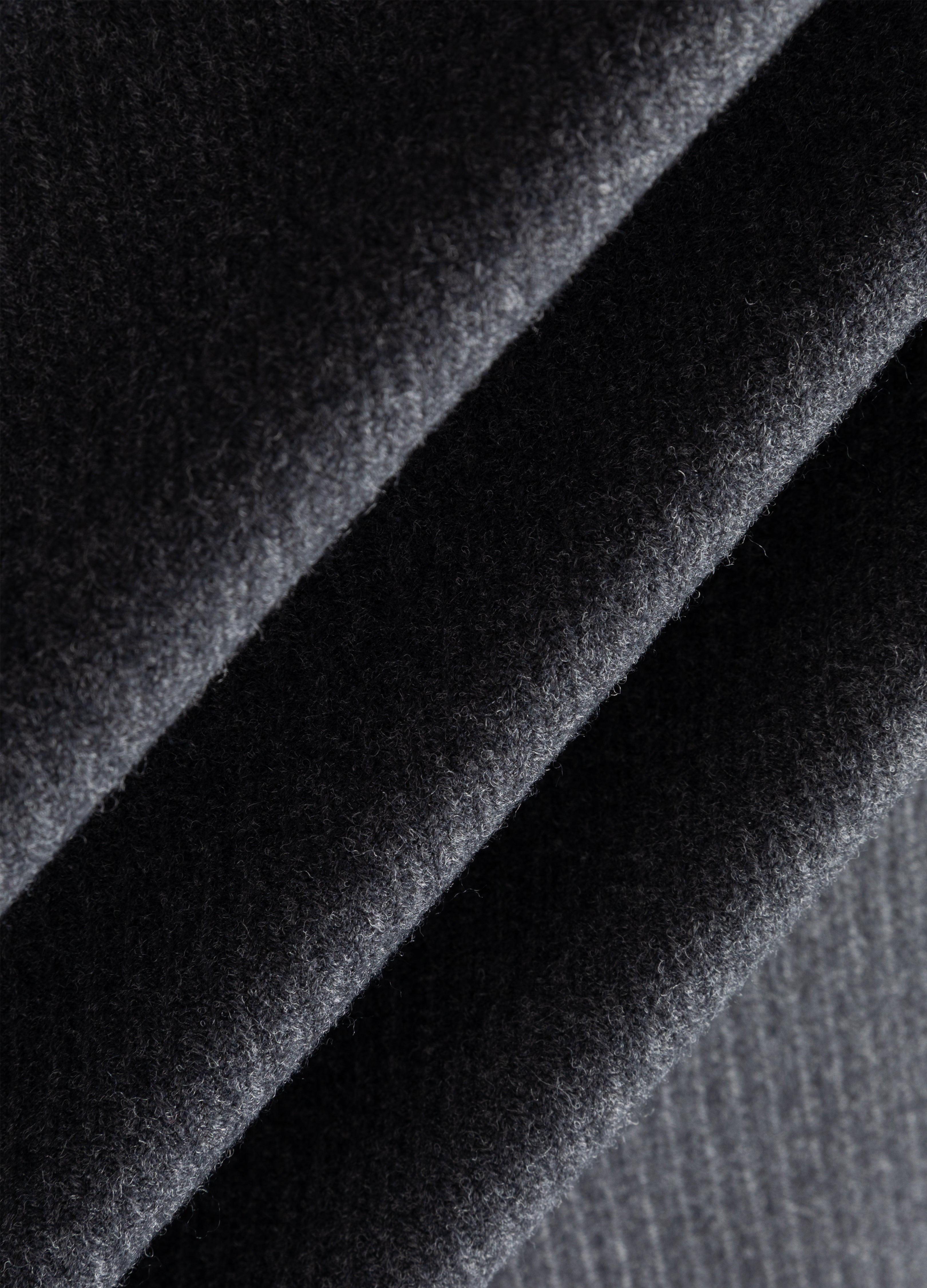 25FW GREY WAISTED WOOL OVERCOAT