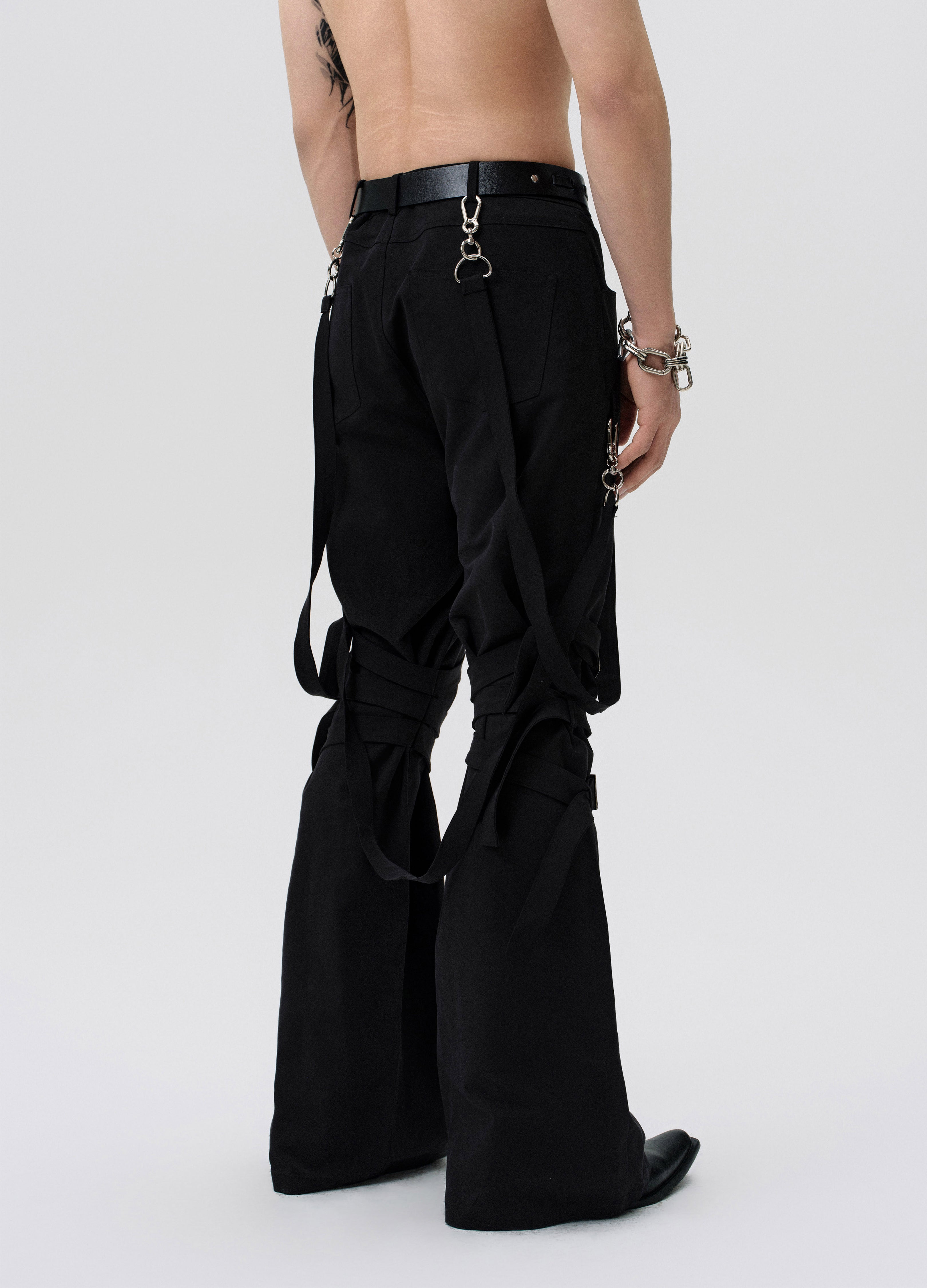 25SS STRAP FUSED FLARE PANTS