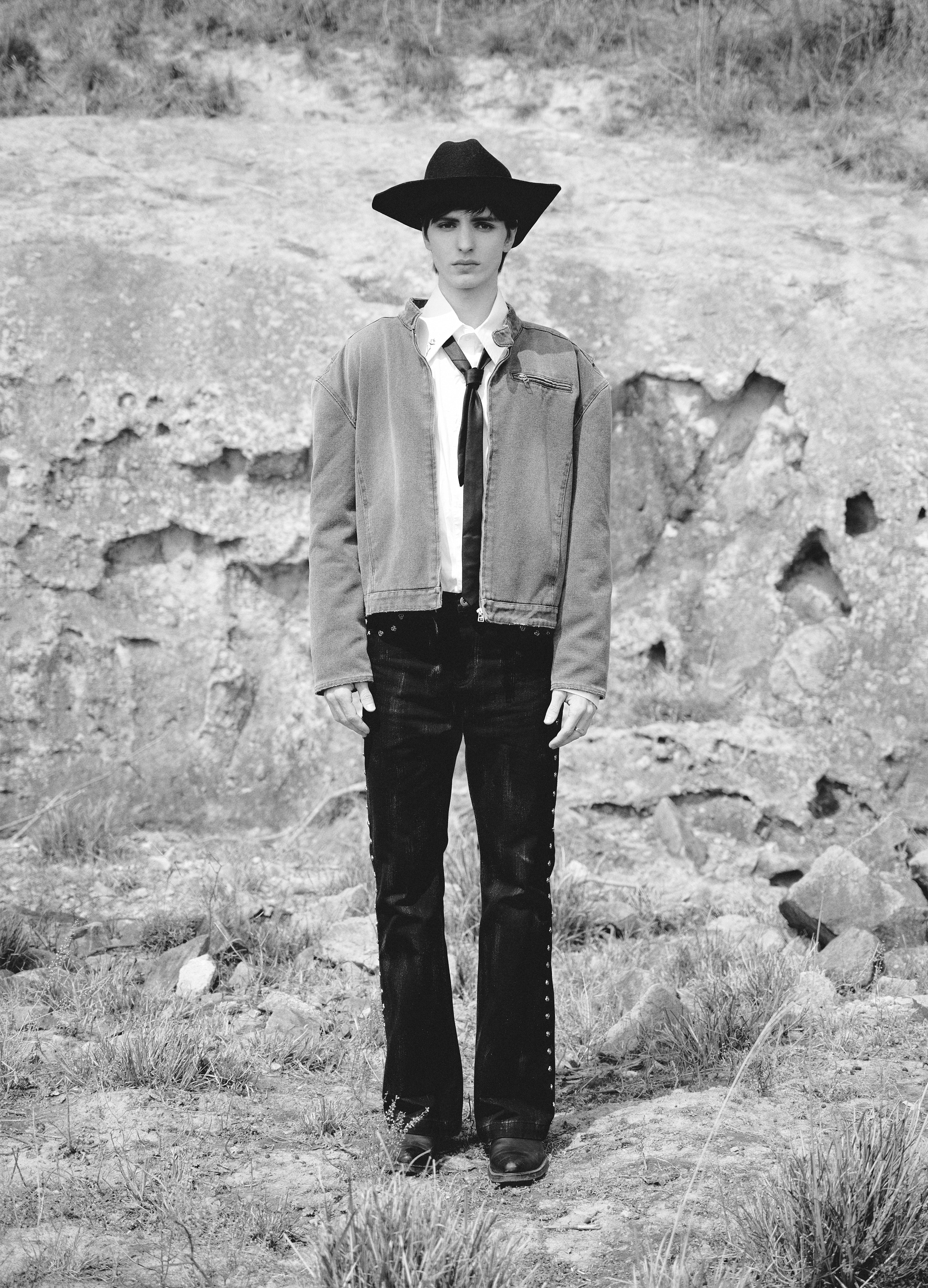 25SS DP PARADIS x REART COBBLE WASH BIKER JACKET