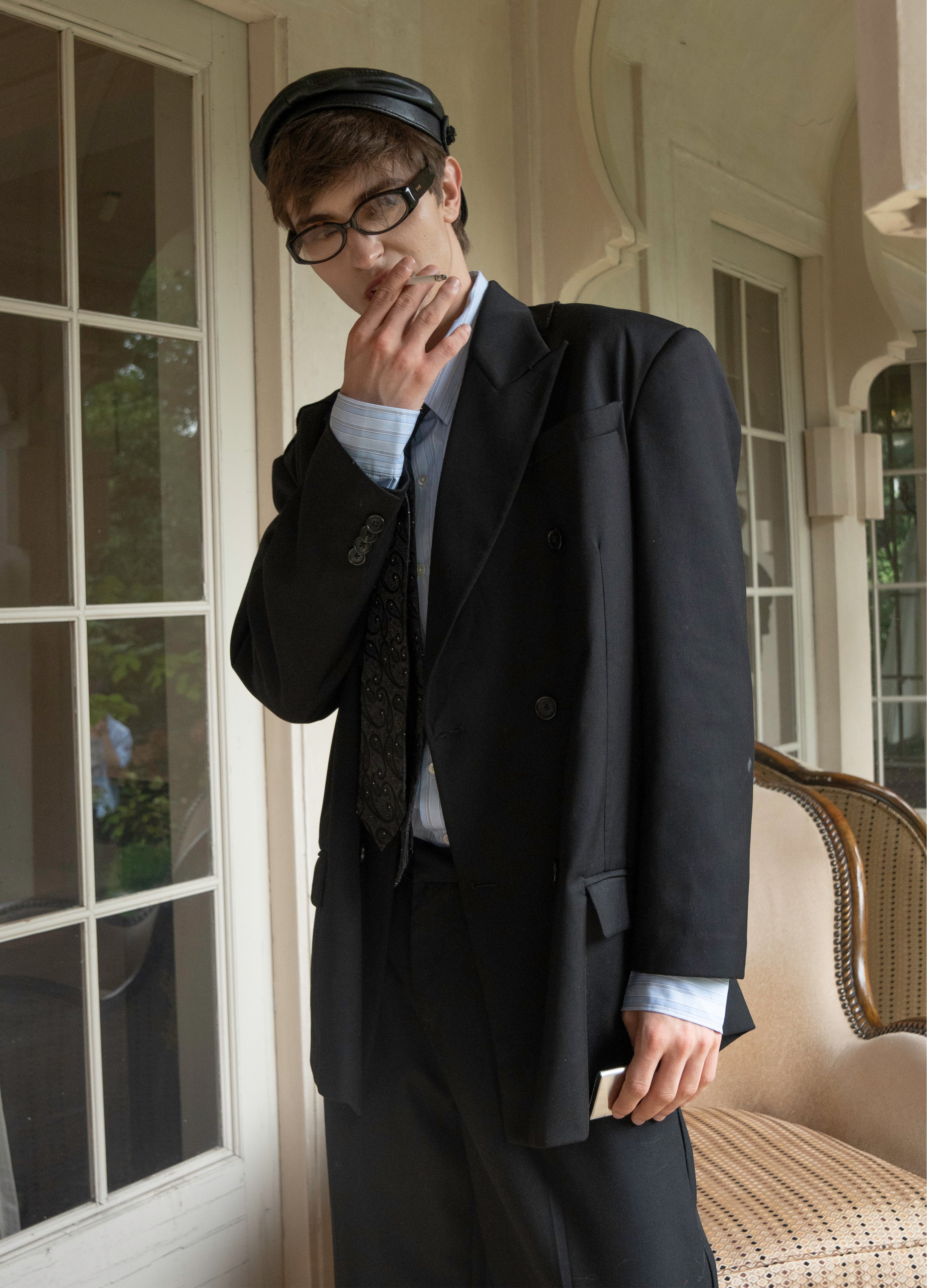 DECONSTRUCT PEAK LAPEL BLAZER