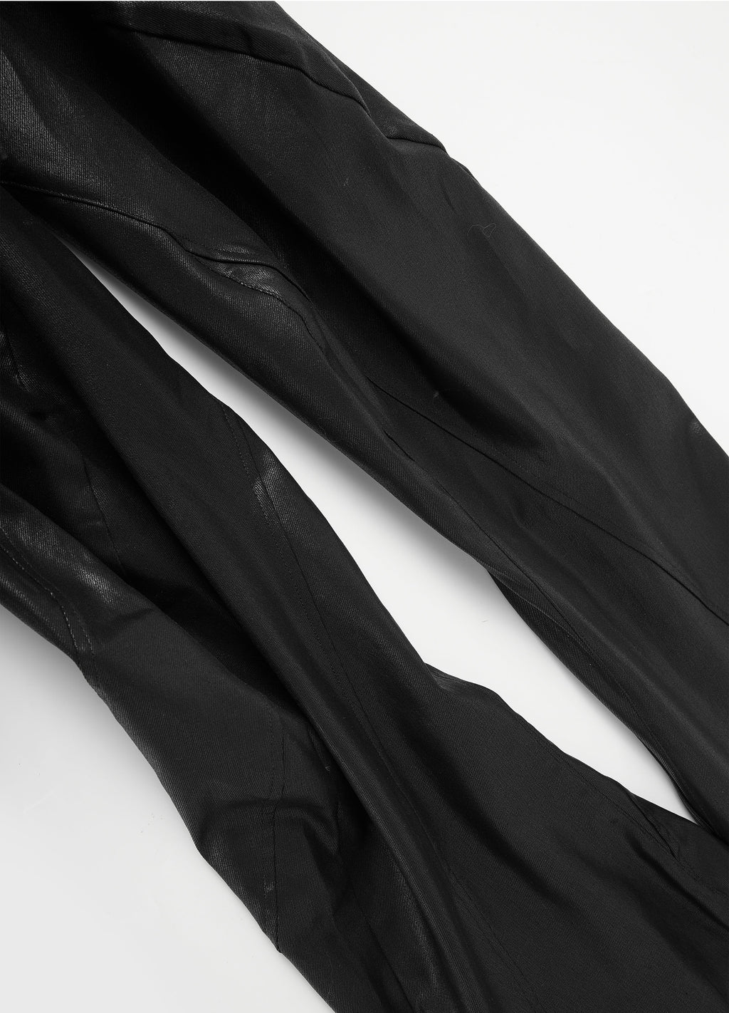25SS TWISTED WAX COATED PANTS