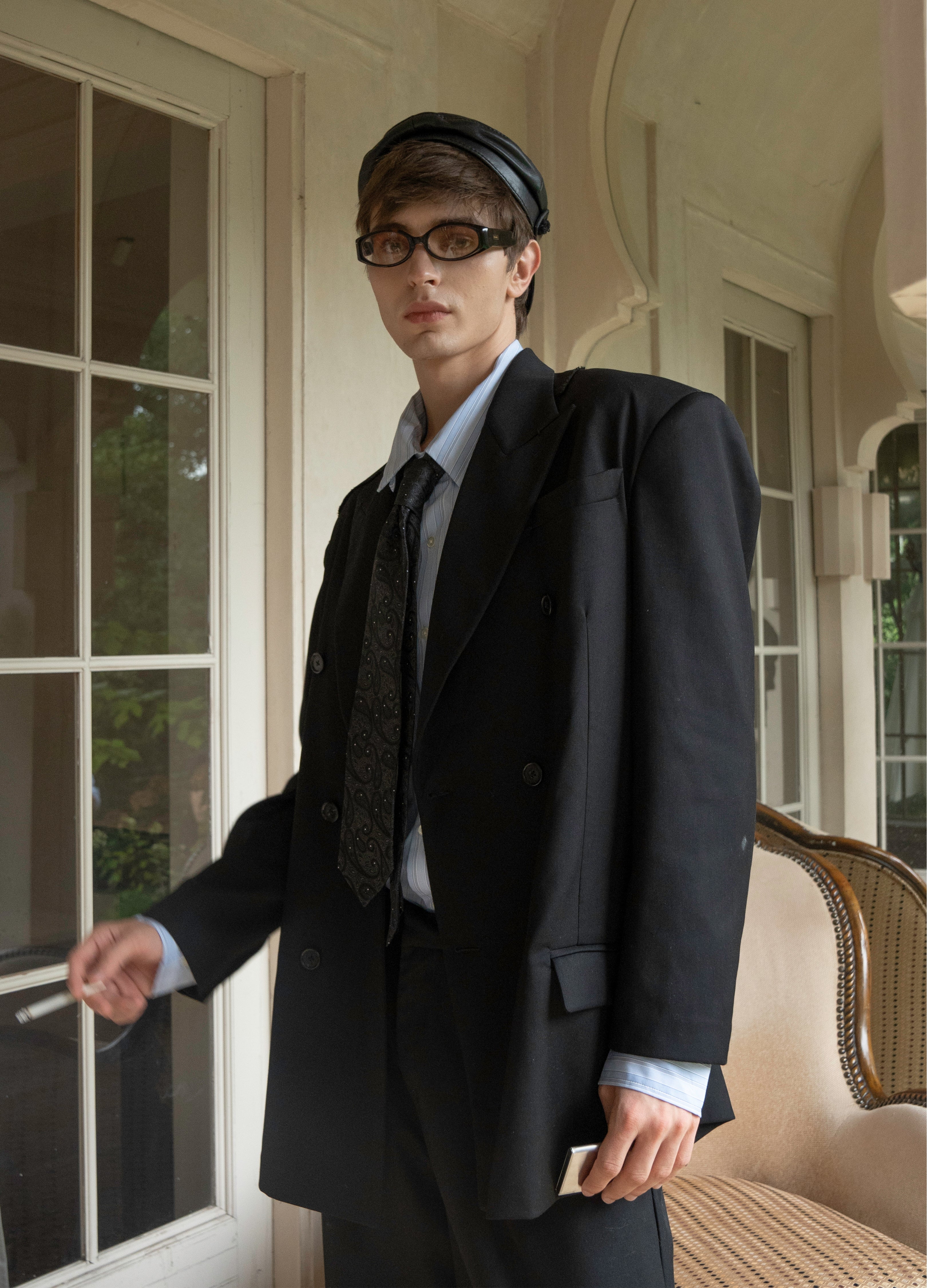 DECONSTRUCT PEAK LAPEL BLAZER