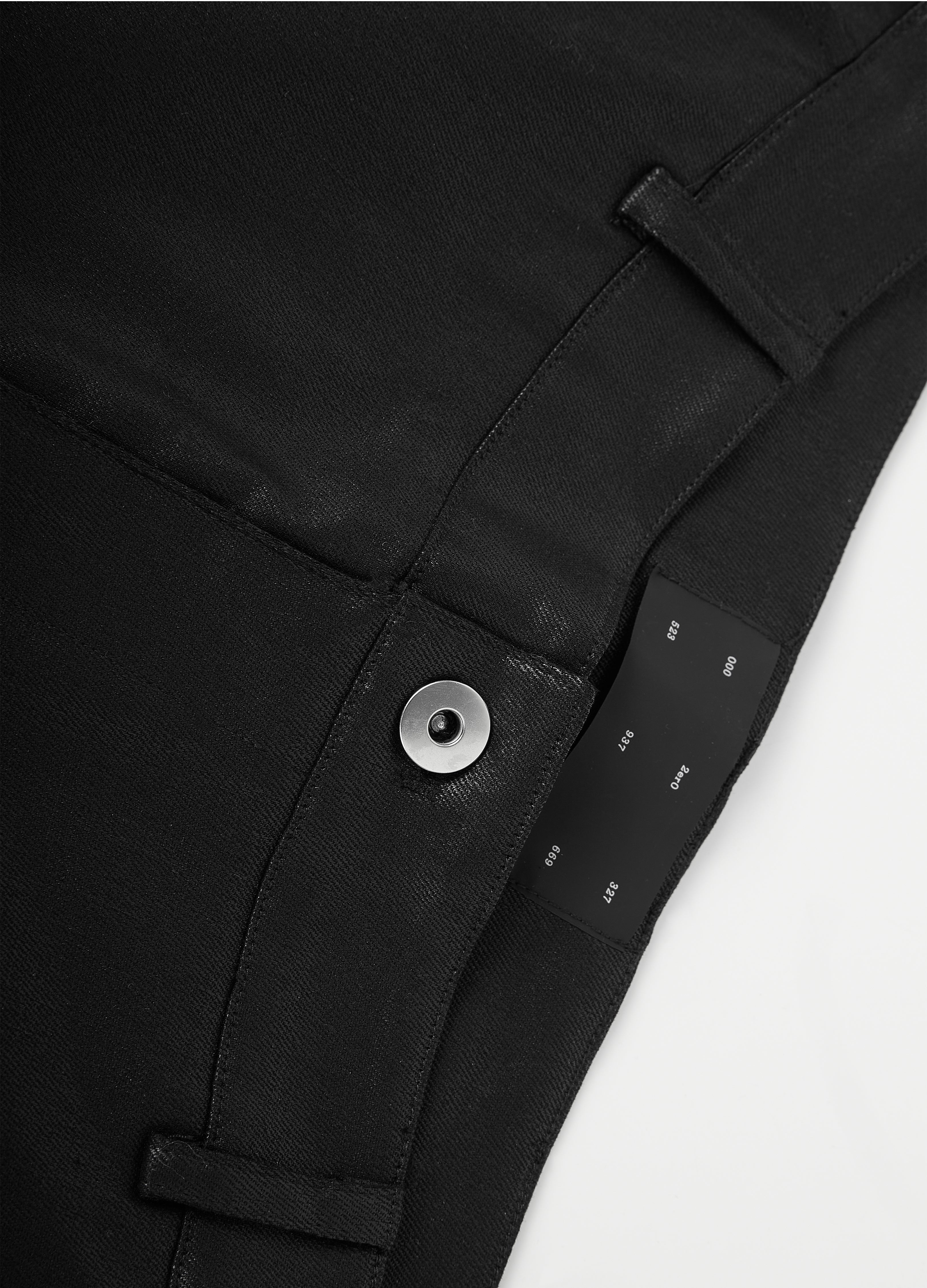 25SS TWISTED WAX COATED PANTS