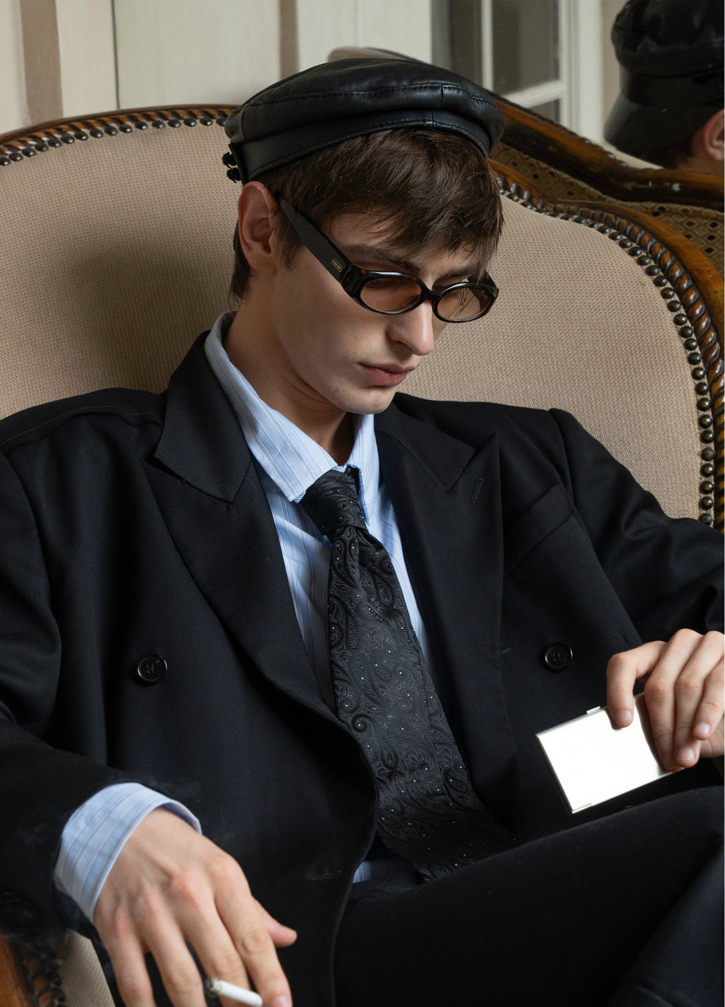 DECONSTRUCT PEAK LAPEL BLAZER