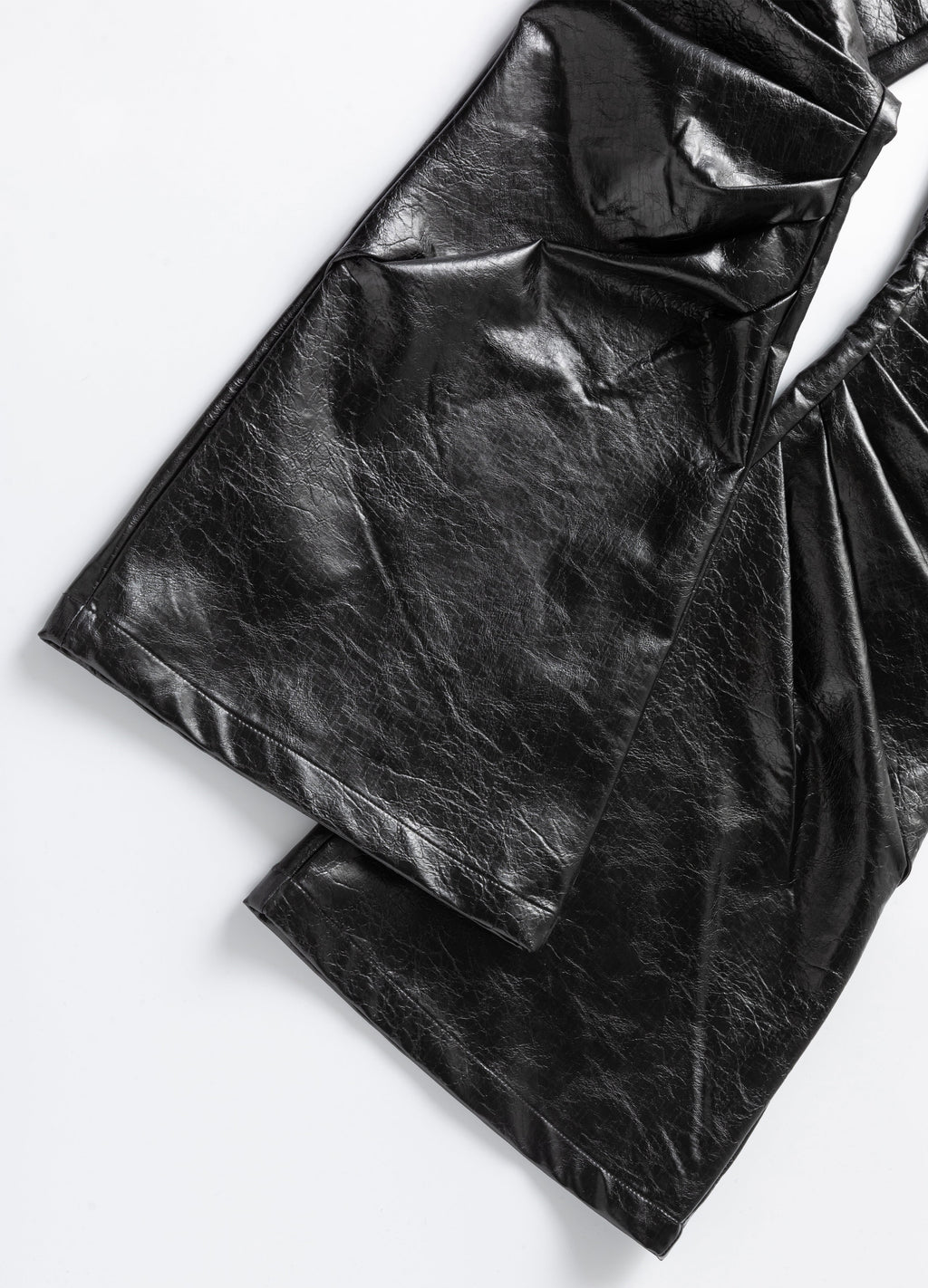 25FW RADIANT PLEAT LEATHER PANTS