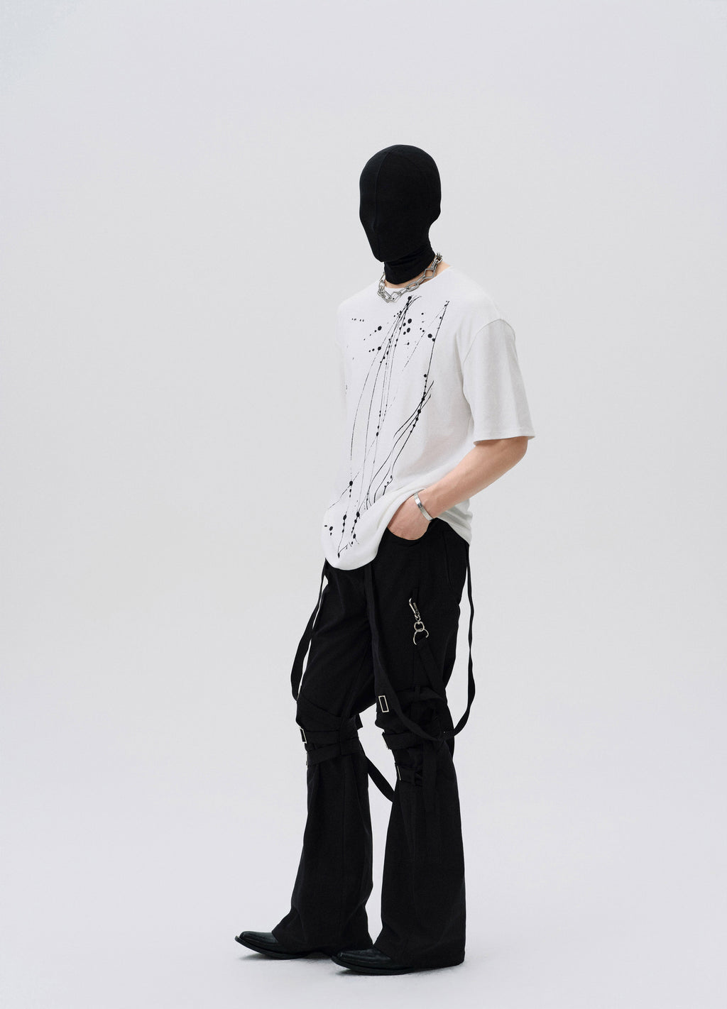 25SS STRAP FUSED FLARE PANTS