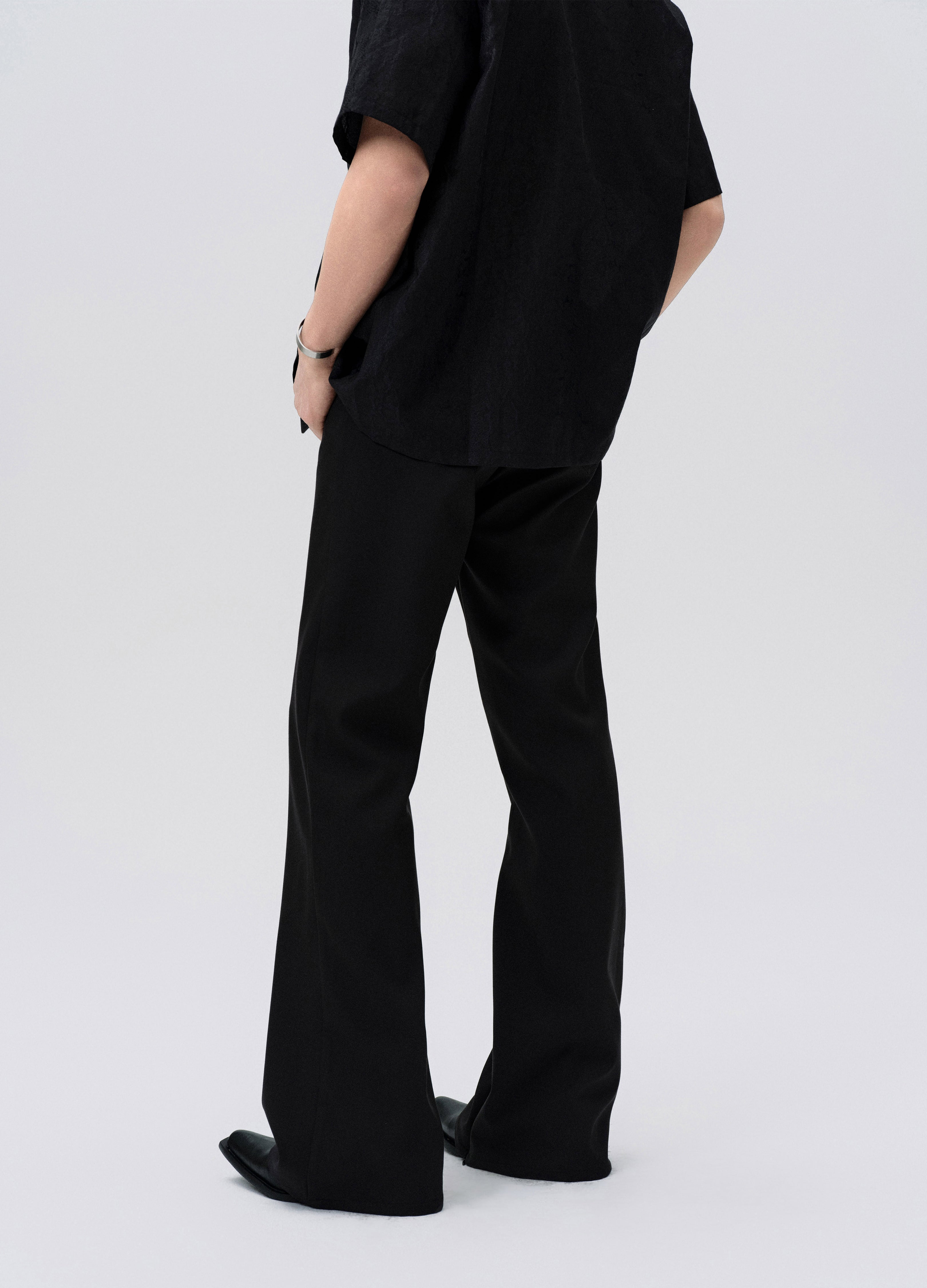 25SS STEALTH LINE A CUT TROUSERS