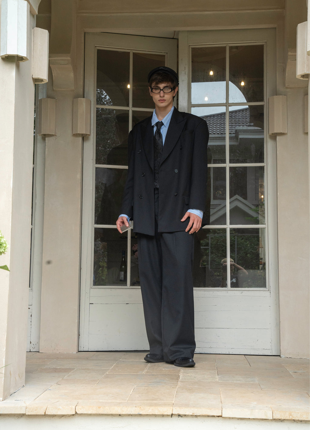 DECONSTRUCT PEAK LAPEL BLAZER