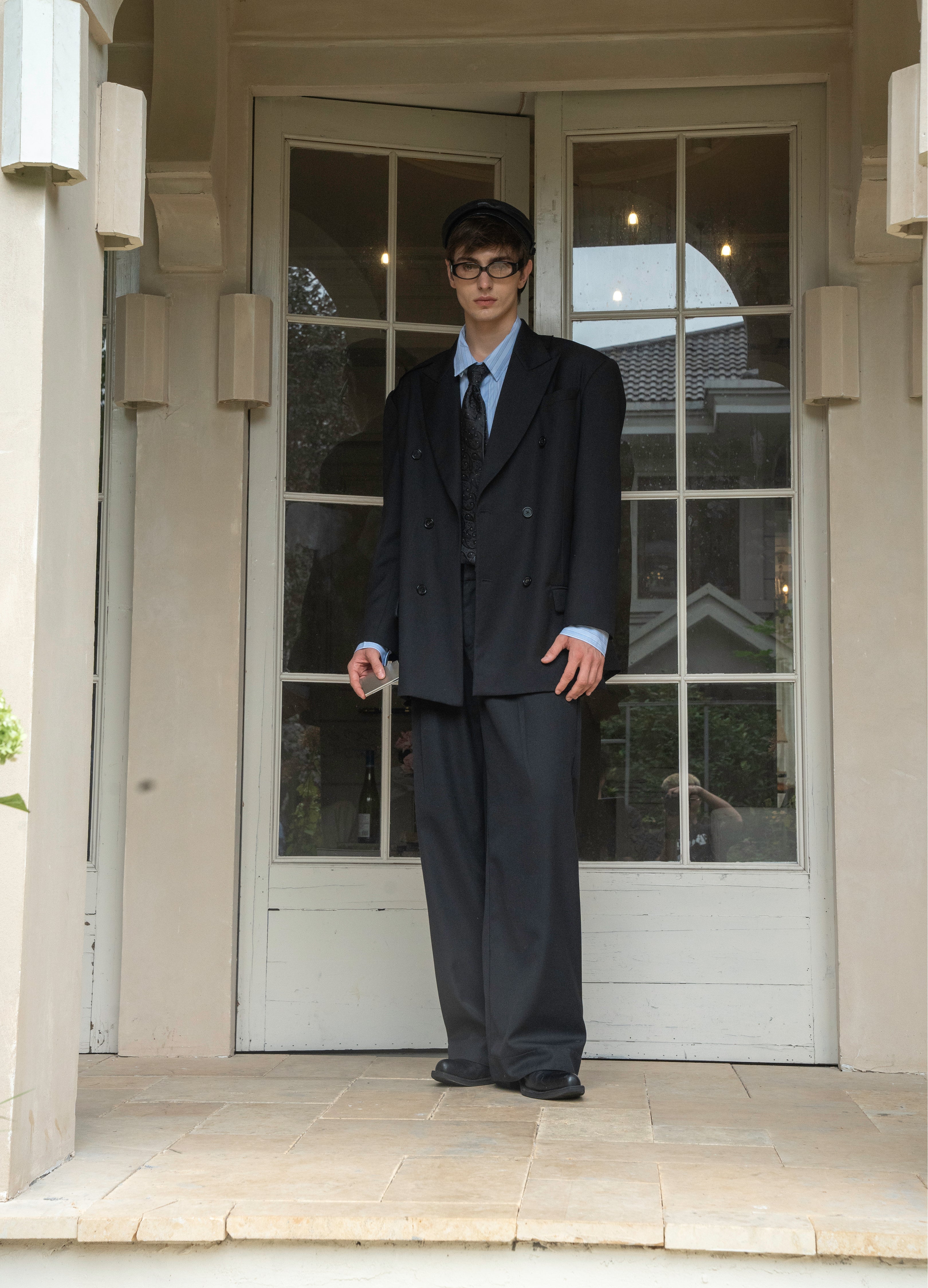 DECONSTRUCT PEAK LAPEL BLAZER