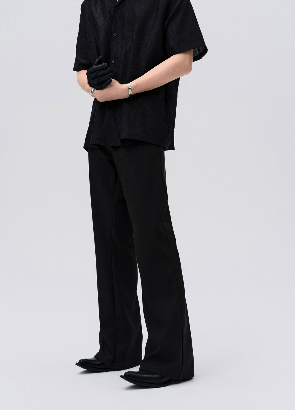 25SS STEALTH LINE A CUT TROUSERS