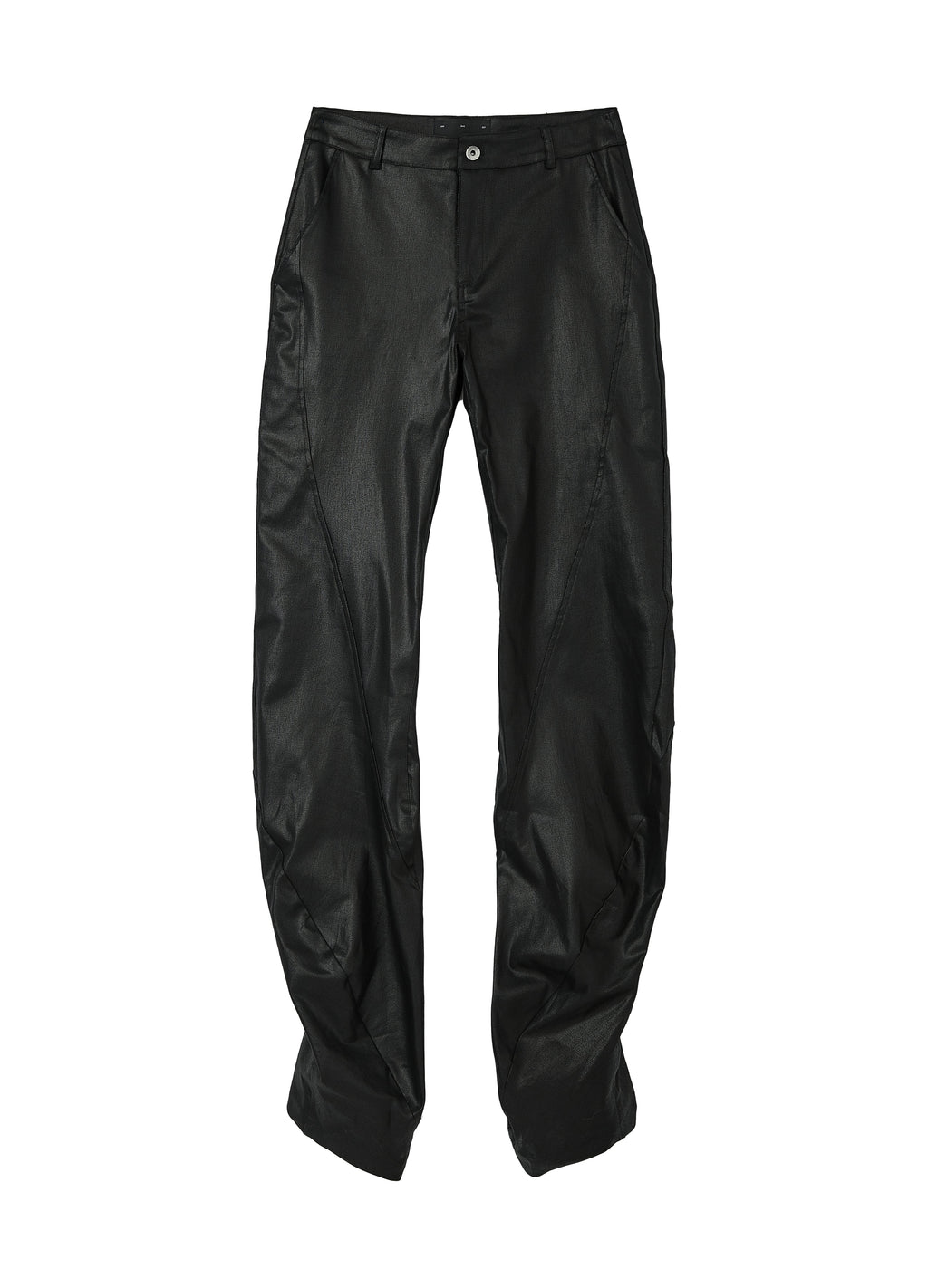 25SS TWISTED WAX COATED PANTS