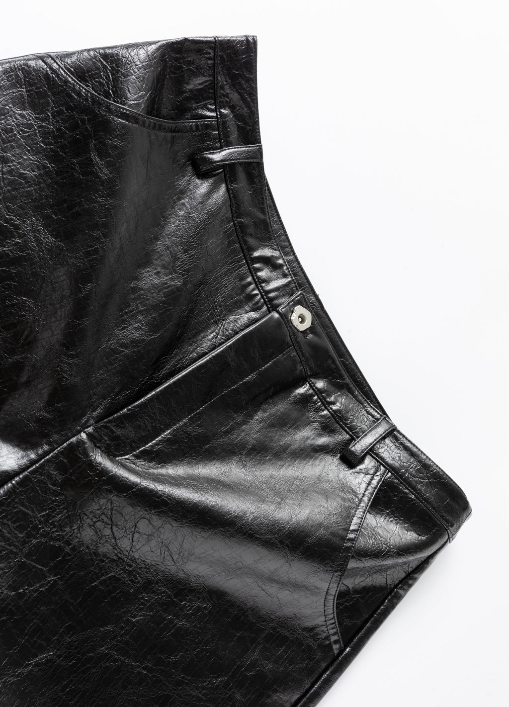 25FW RADIANT PLEAT LEATHER PANTS