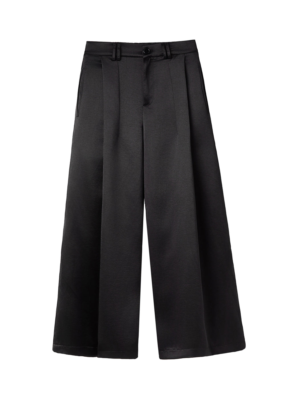 25SS SATIN FLOW WIDE PANTS