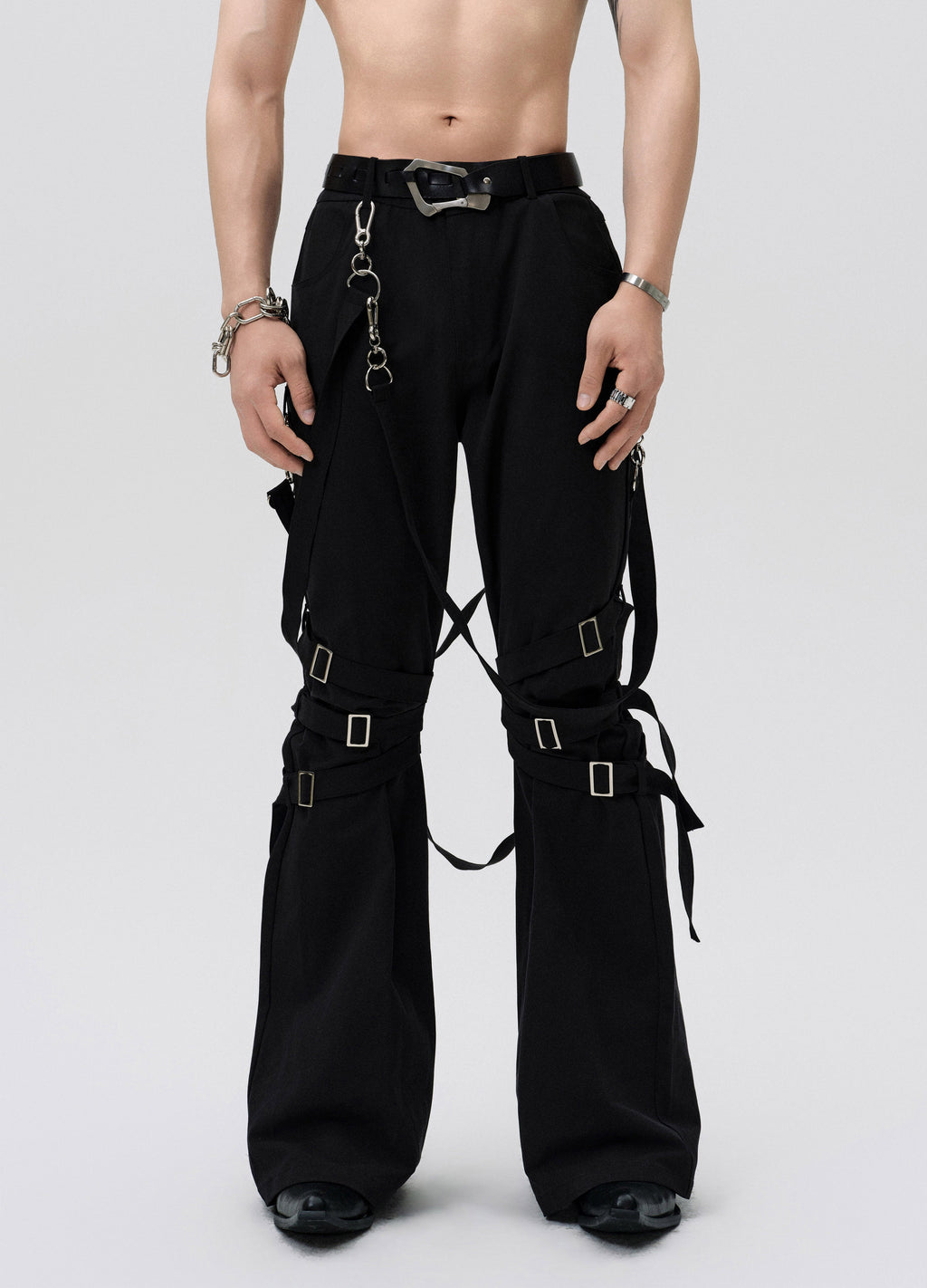 25SS STRAP FUSED FLARE PANTS