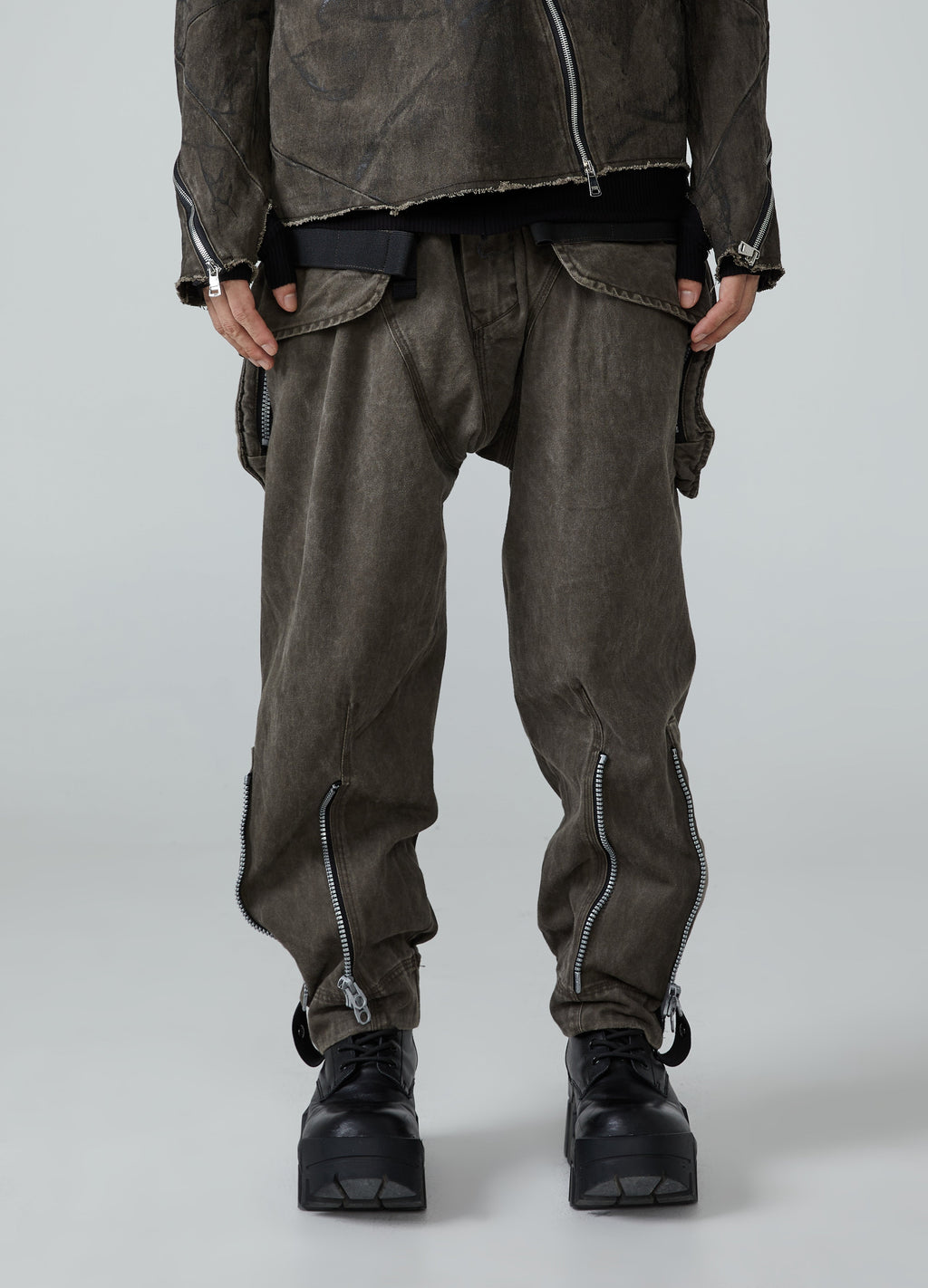 Wasteland Washed Old Loose Pants