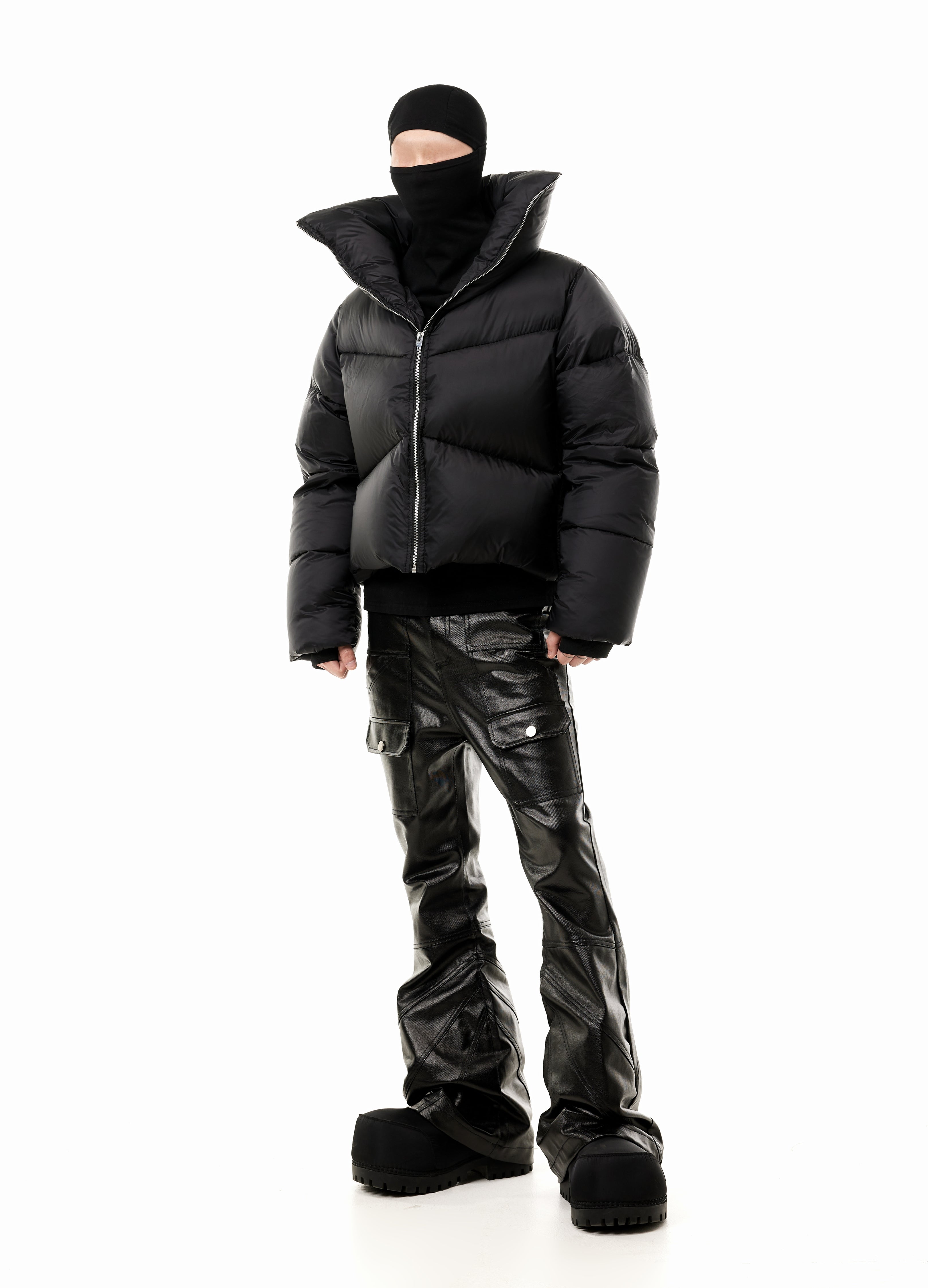 SHADOW HIGH-COLLAR DOWN JACKET