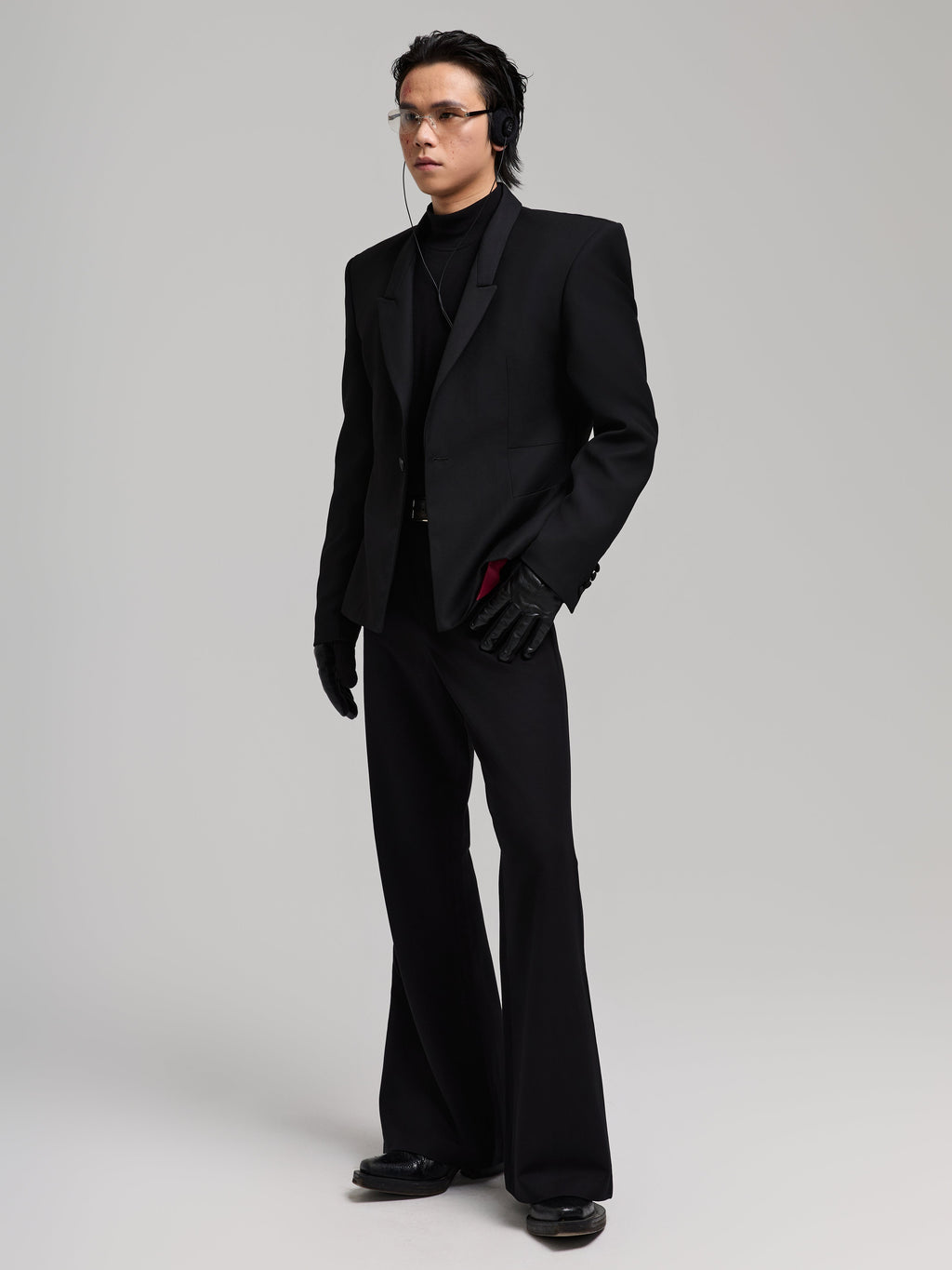 24AW Sanduhr-Wollanzugoberteil