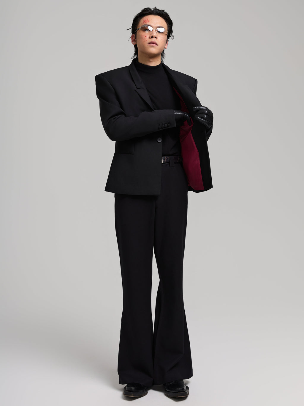 24AW Sanduhr-Wollanzugoberteil