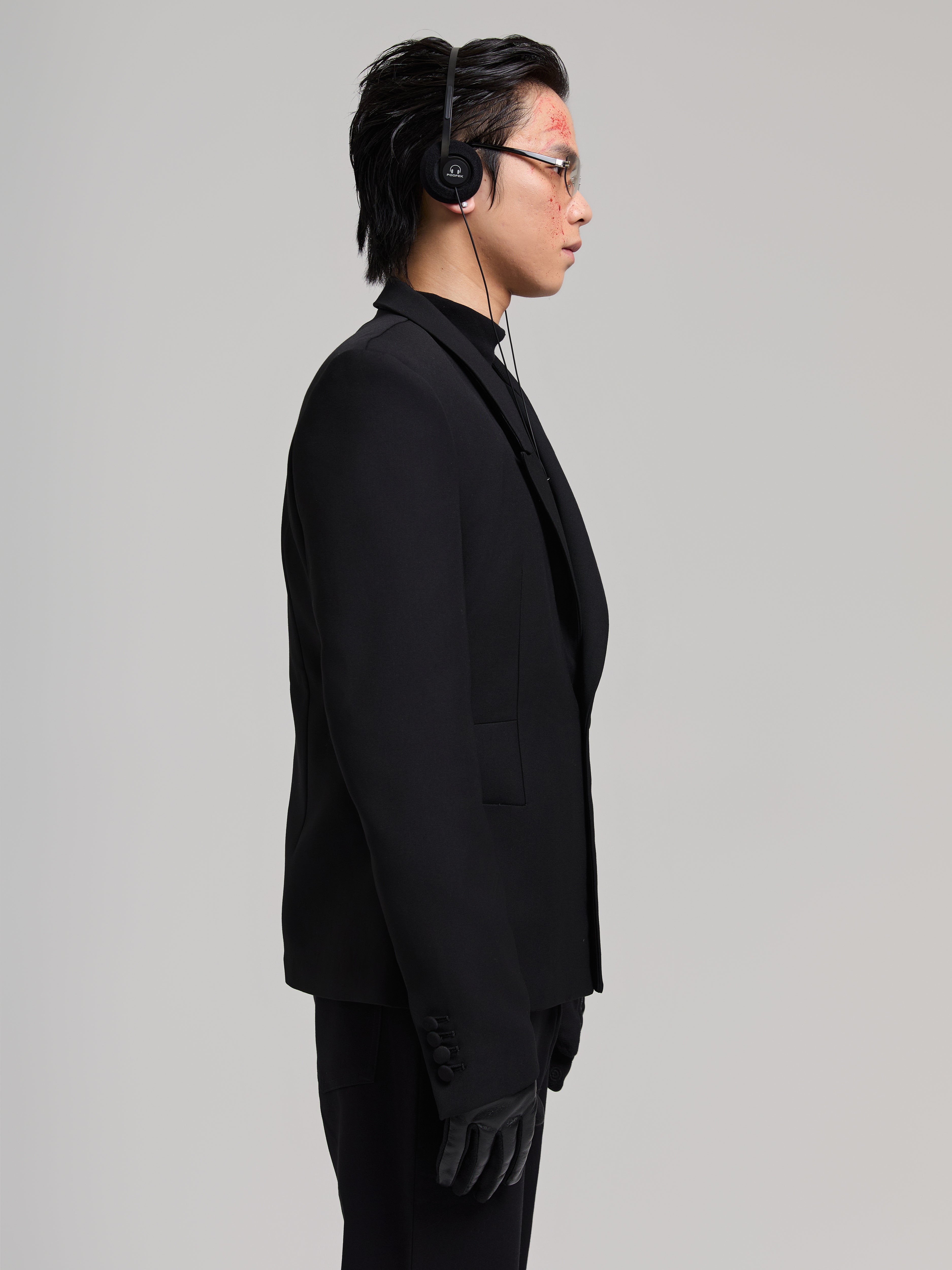 24AW Sanduhr-Wollanzugoberteil