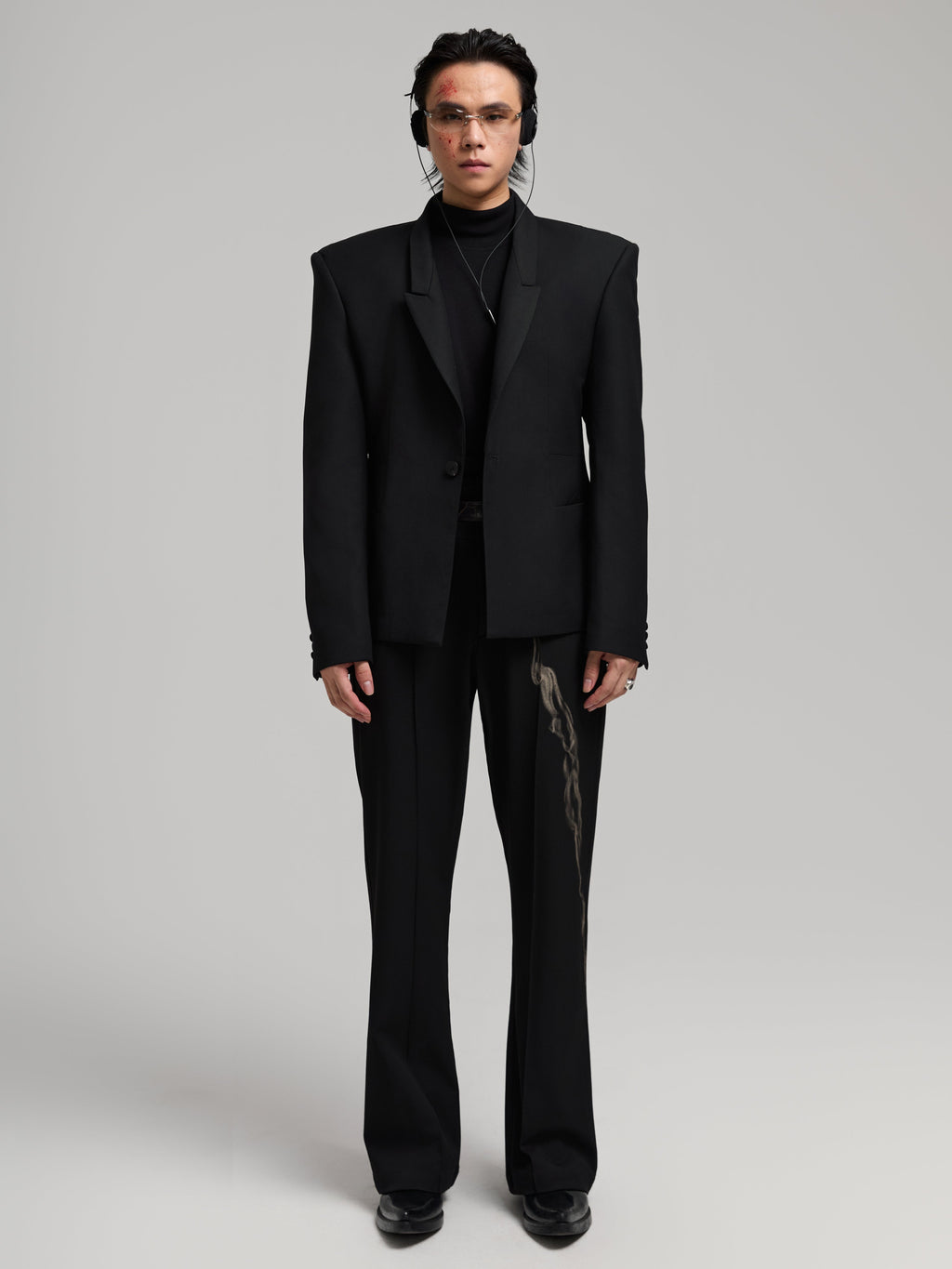 24AW Sanduhr-Wollanzugoberteil