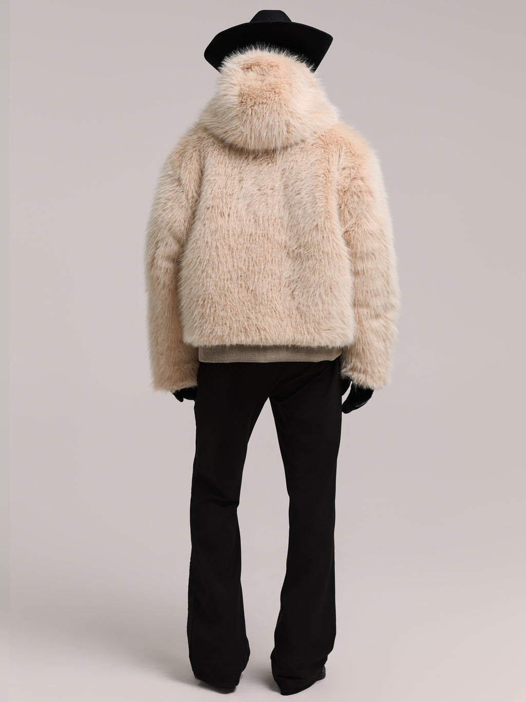 24AW „Vulture“ Samtjacke mit geschnitztem Innenfutter