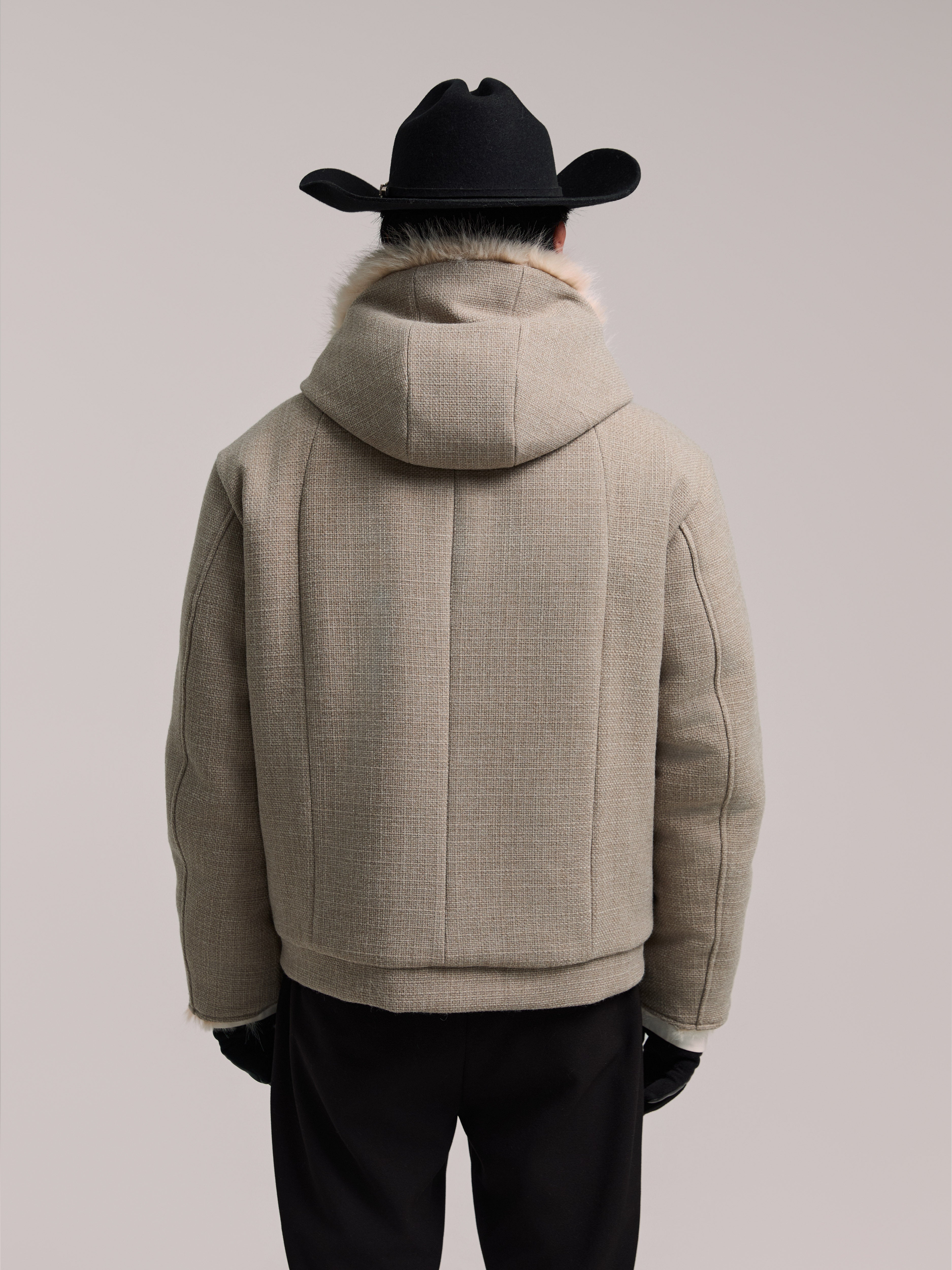 24AW "Vulture" Carved Velvet Inside-Out Jacket